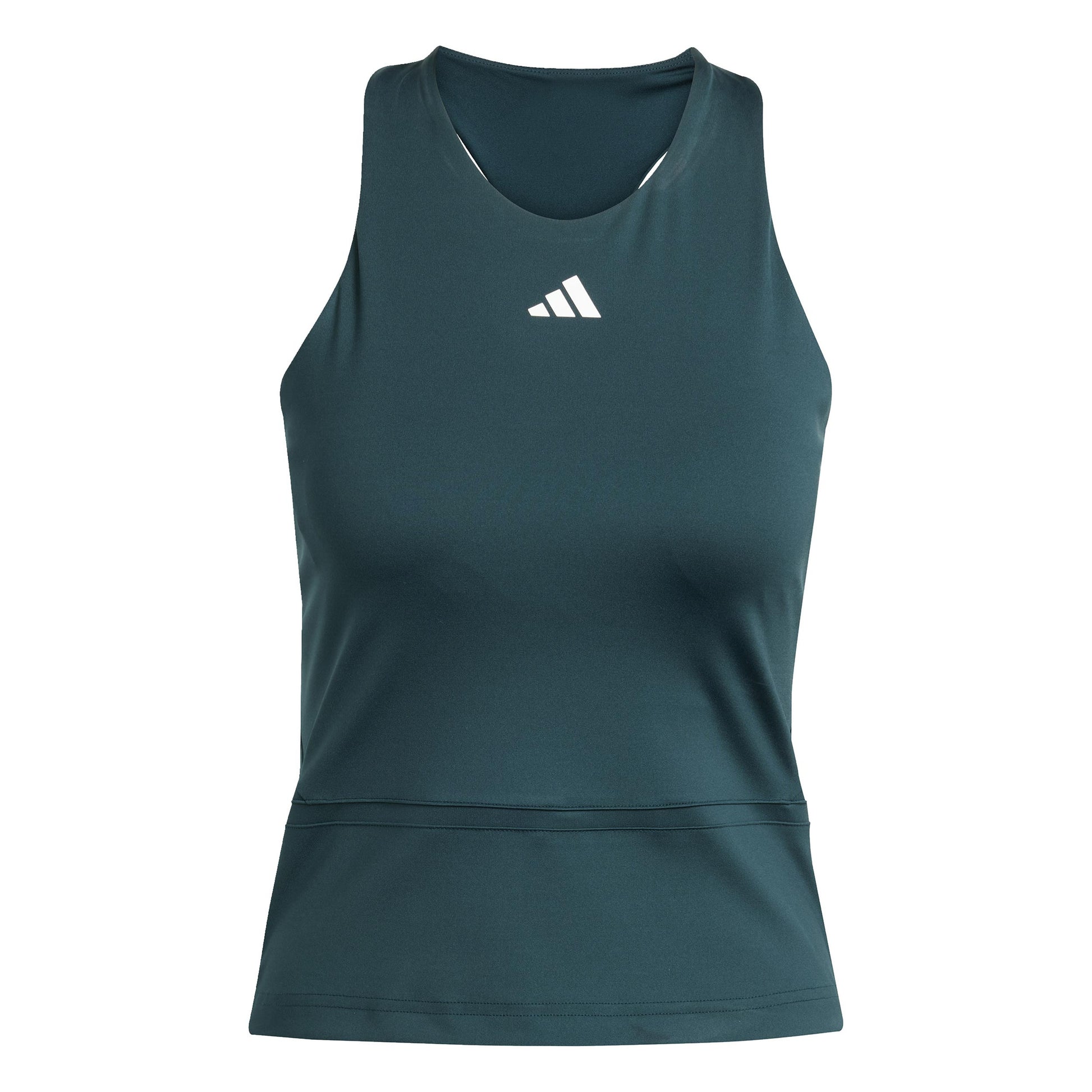 adidas Y- Midi Tank top Kobiety - ciemnozielony