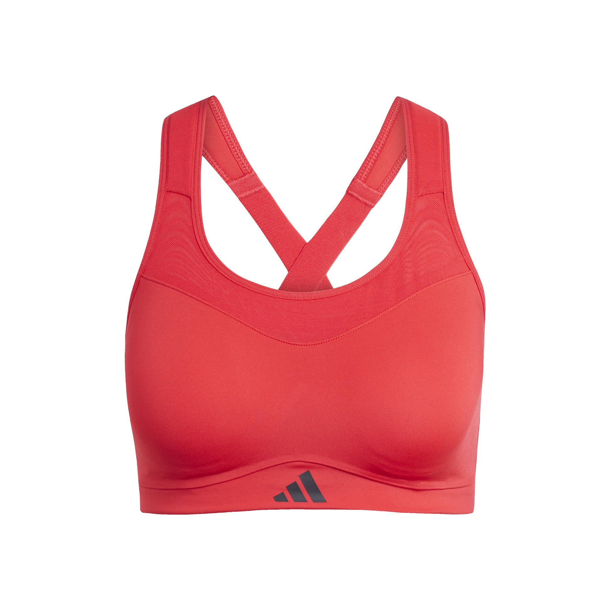 adidas Impact Training High Support Stanik sportowy Kobiety - czerwony
