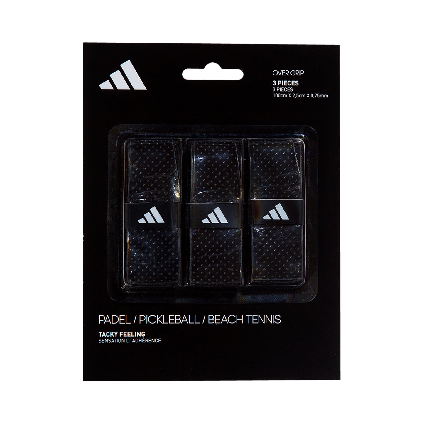 adidas Padel Overgrip Opakowanie 3 Szt.-Czarny