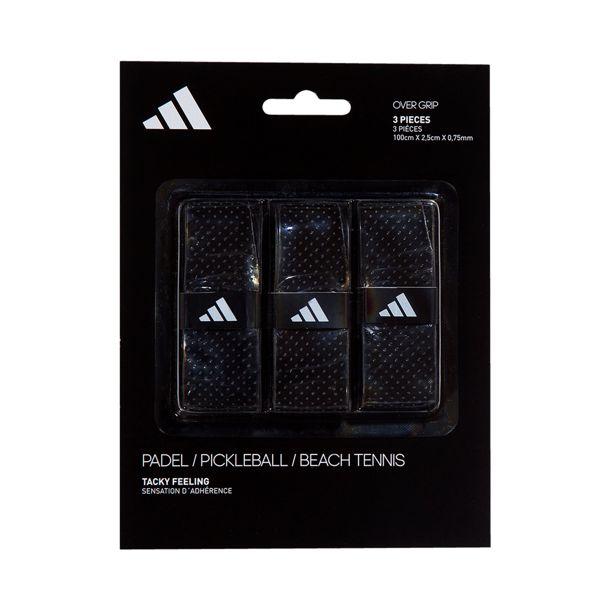 adidas Padel Overgrip Opakowanie 3 Szt.-Czarny