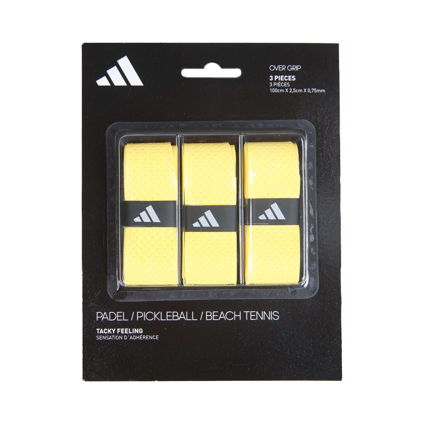 adidas Padel Overgrip Opakowanie 3 Szt.-Żółty