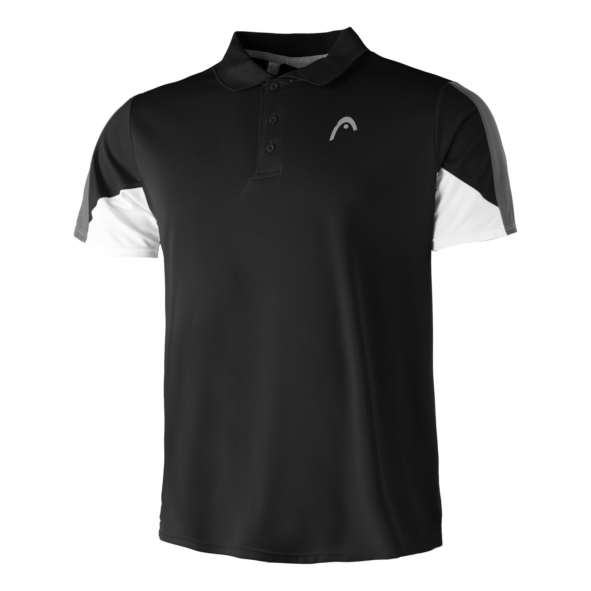 HEAD Club Tech 22 Polo Mężczyźni - czarny, biały