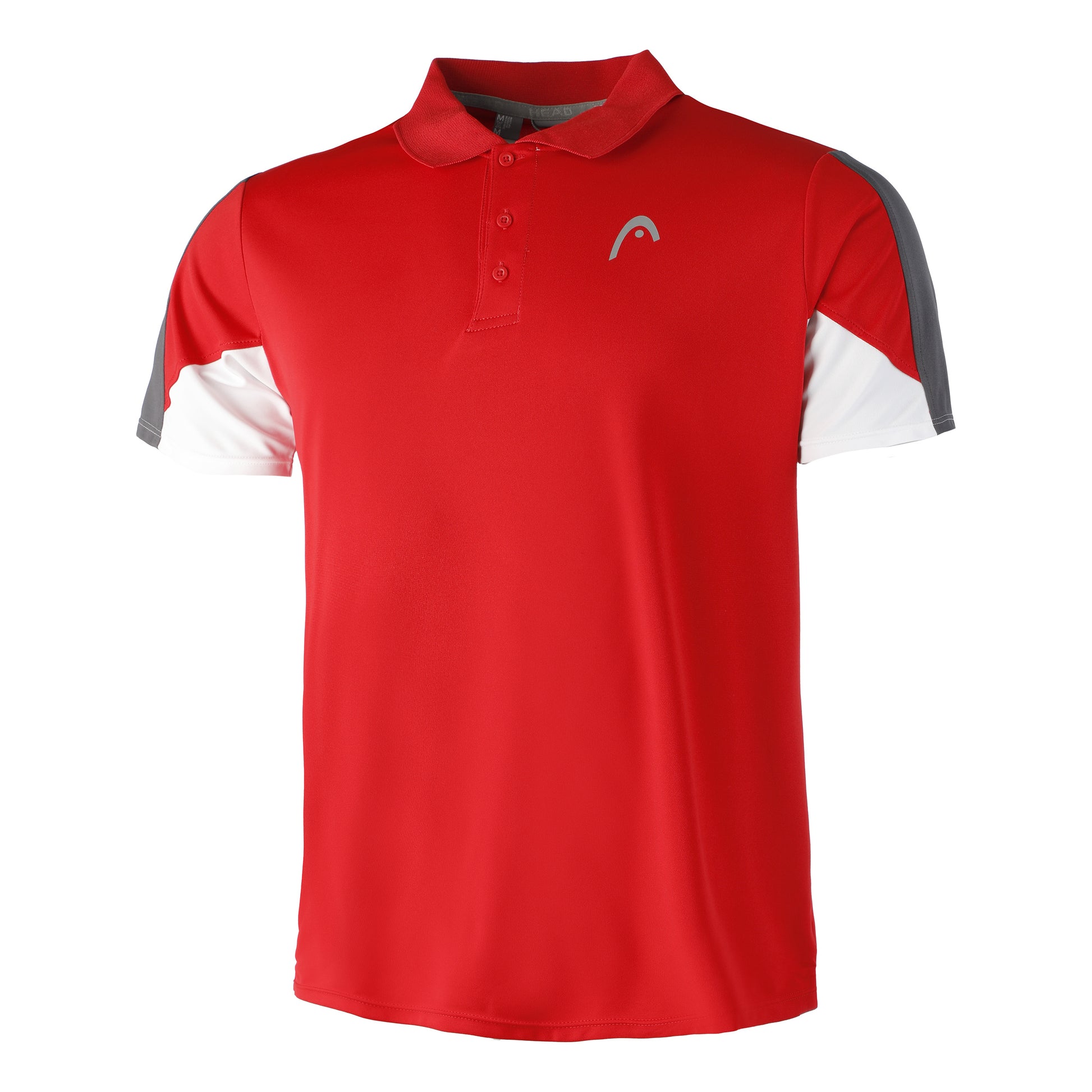 HEAD Club Tech 22 Polo Mężczyźni - czerwony, biały