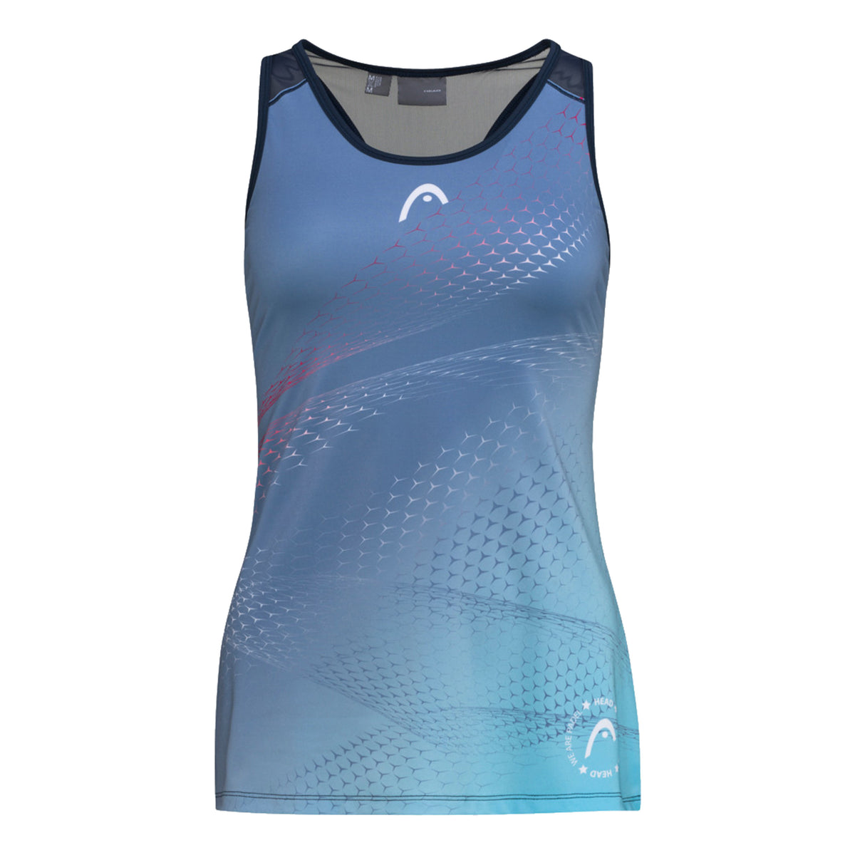 HEAD Play Tech Tank top Kobiety - jasnoniebieski, biały