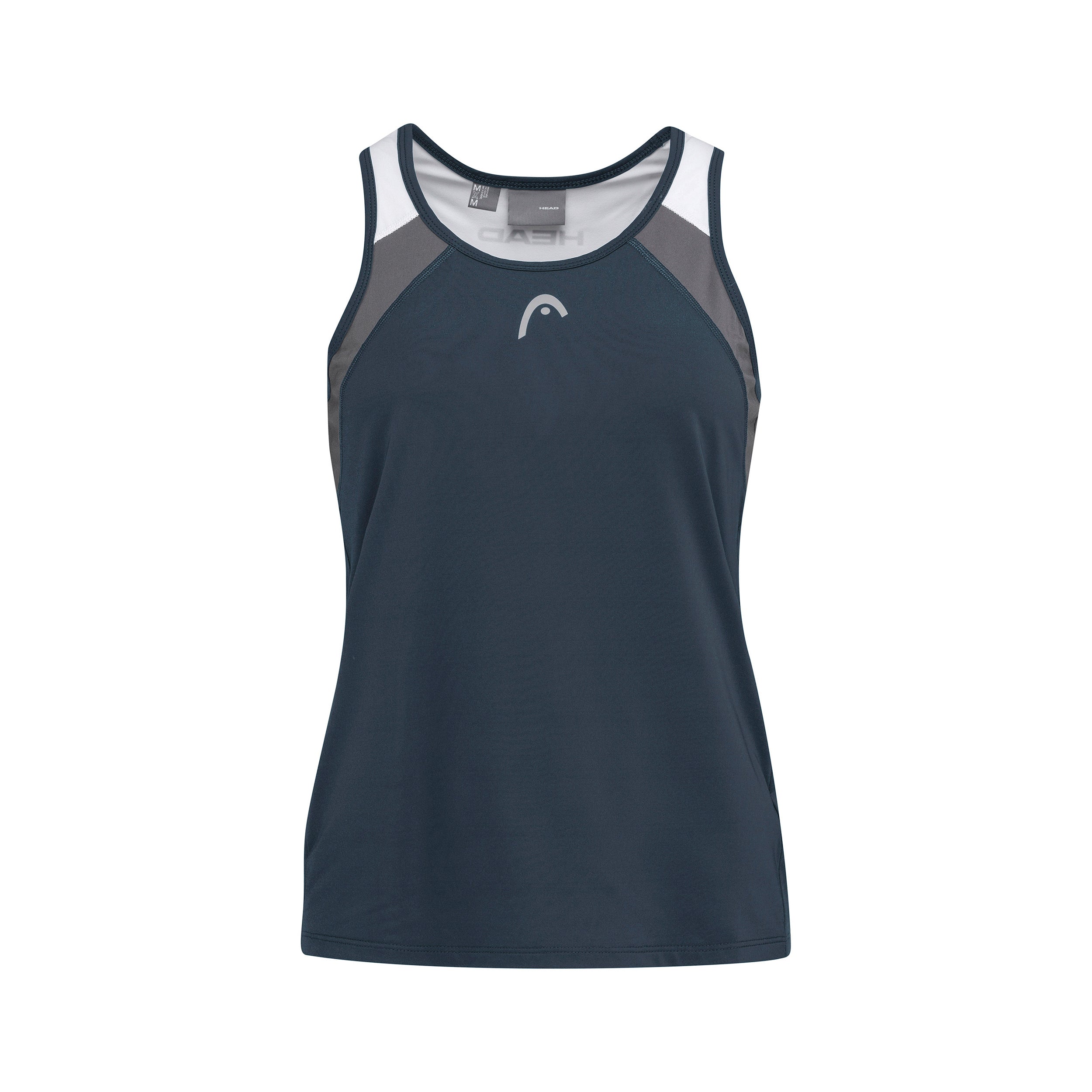 HEAD Club 22 Tank top Dziewczynki - ciemnoniebieski, biały