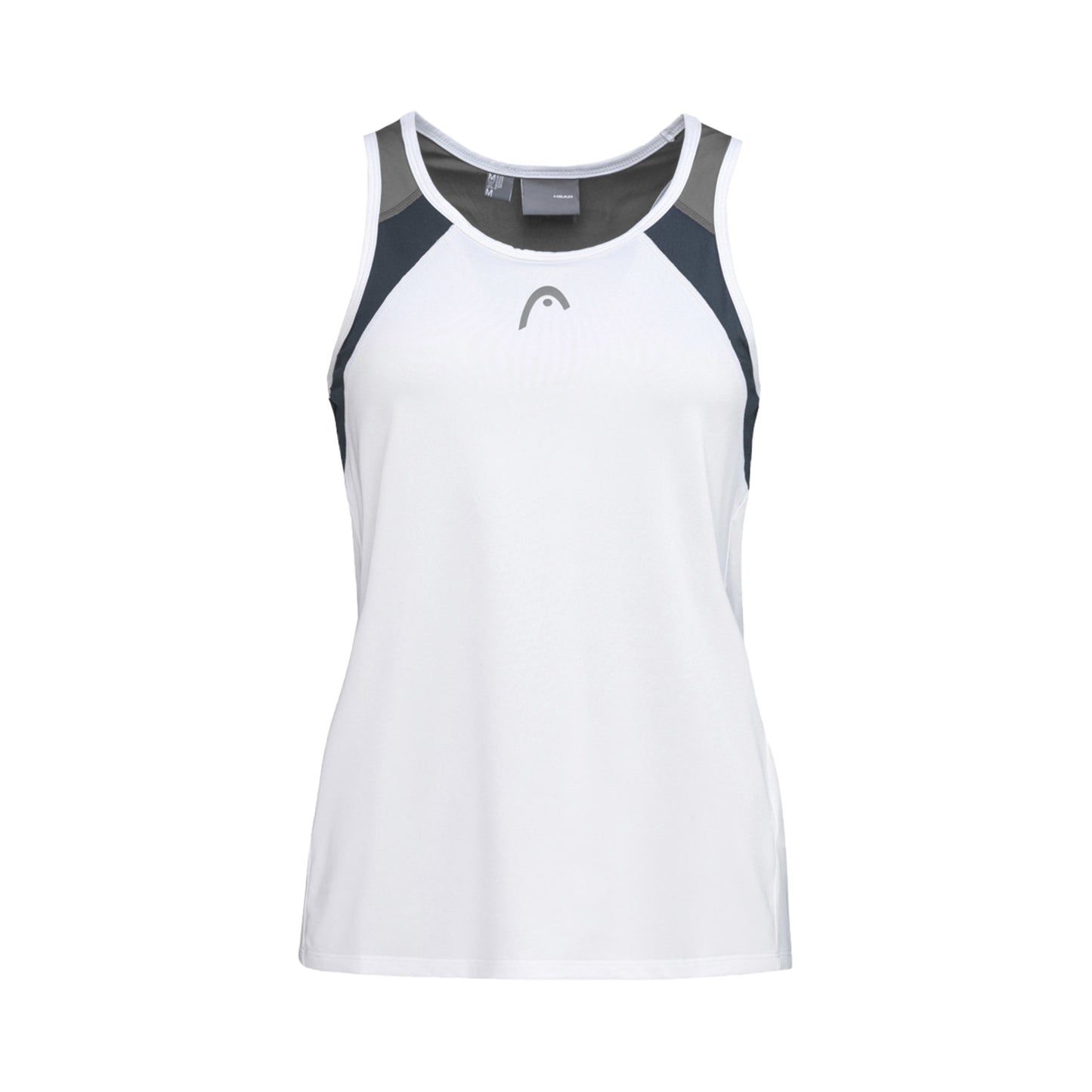 HEAD Club 22 Tank top Dziewczynki - biały, ciemnoniebieski