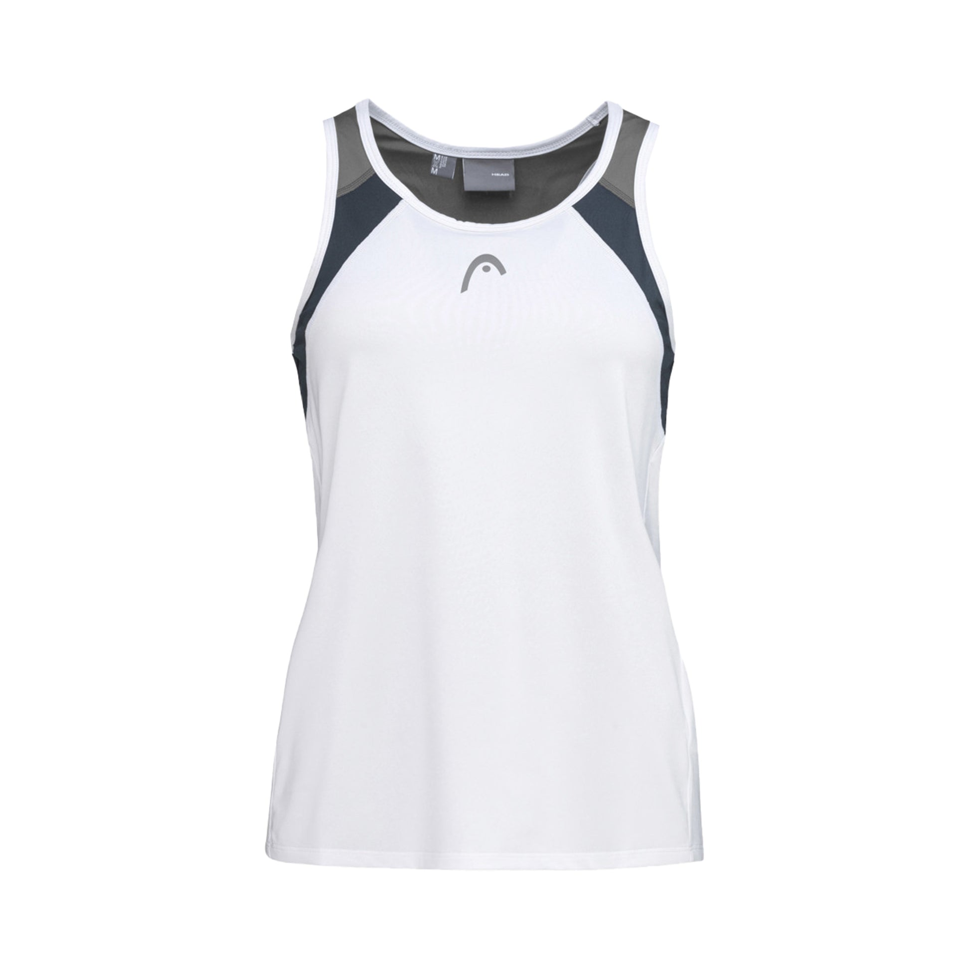 HEAD Club 22 Tank top Dziewczynki - biały, ciemnoniebieski