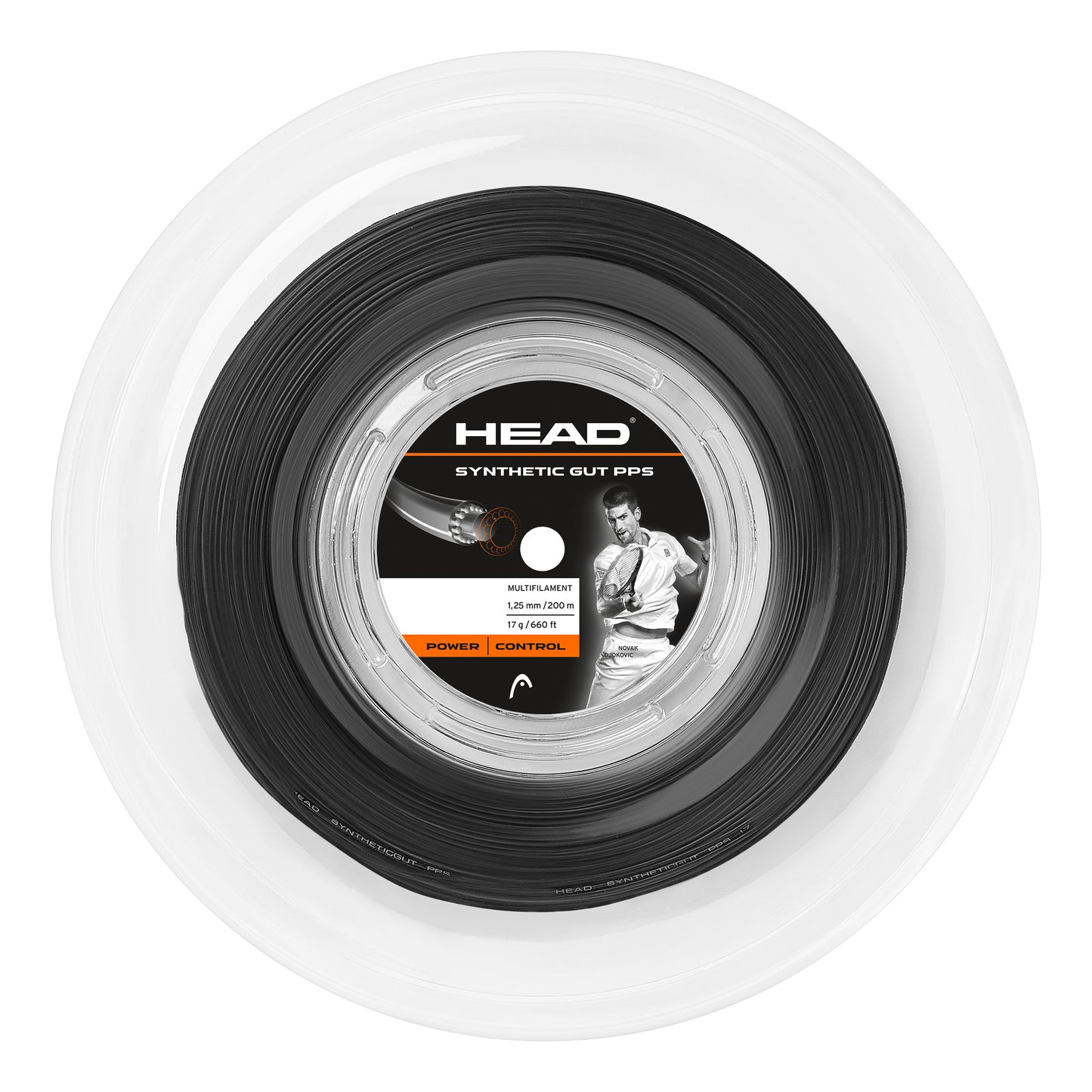 HEAD Synthetic Gut PPS Szpula do naciągów 200m - czarny