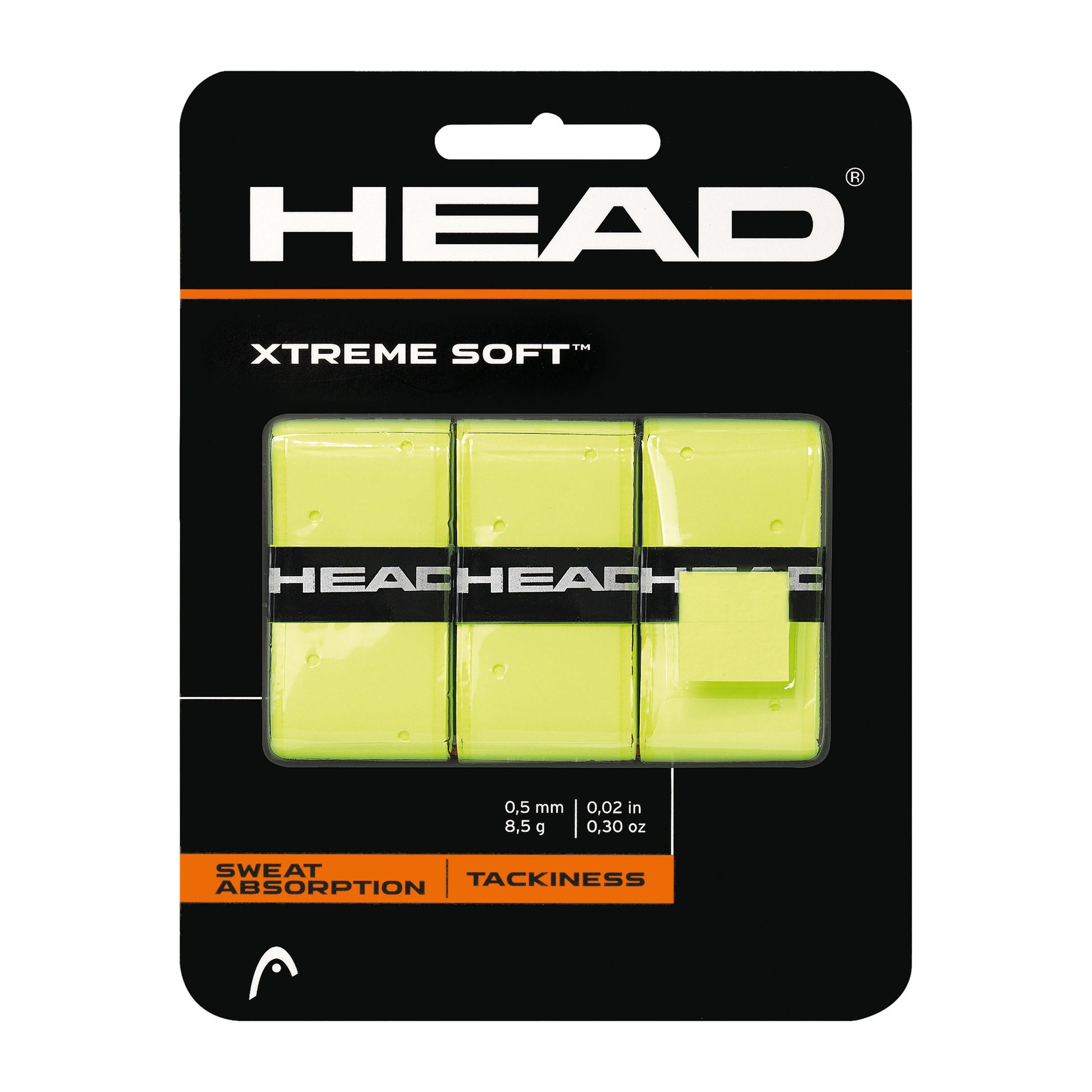 HEAD Xtreme Soft Opakowanie 3 Szt.-Żółty