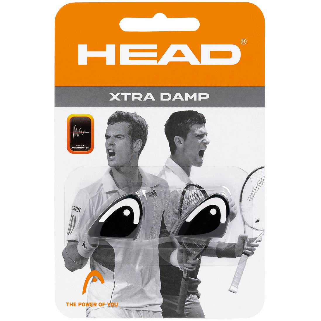 HEAD Xtra Damp Pack Amortyzatory Opakowanie 2 szt.-czarny
