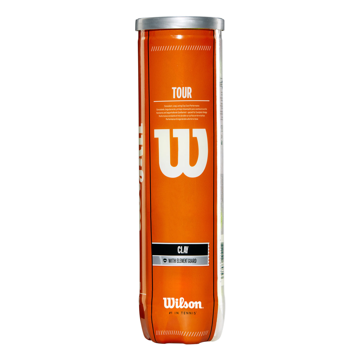 Wilson Tour Clay TBall 4er Puszka 4 szt.