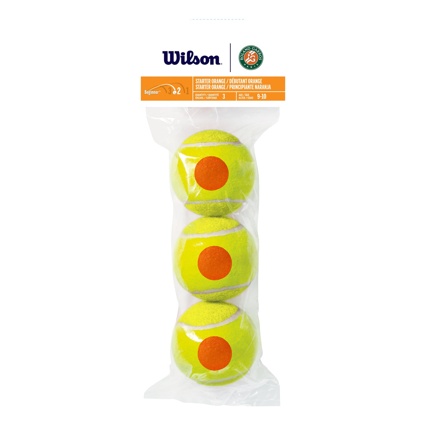 Wilson Roland Garros orange 3er Worek 3 szt.