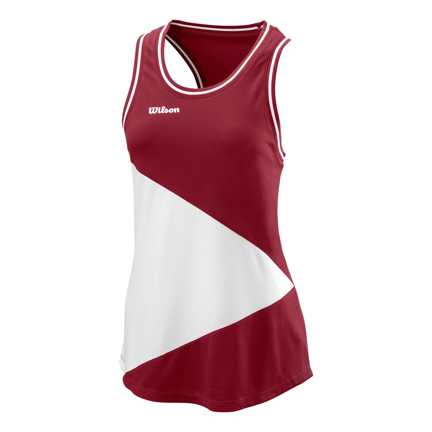 Wilson Team II Tank Top Kobiety-Ciemnoczerwony,Biały