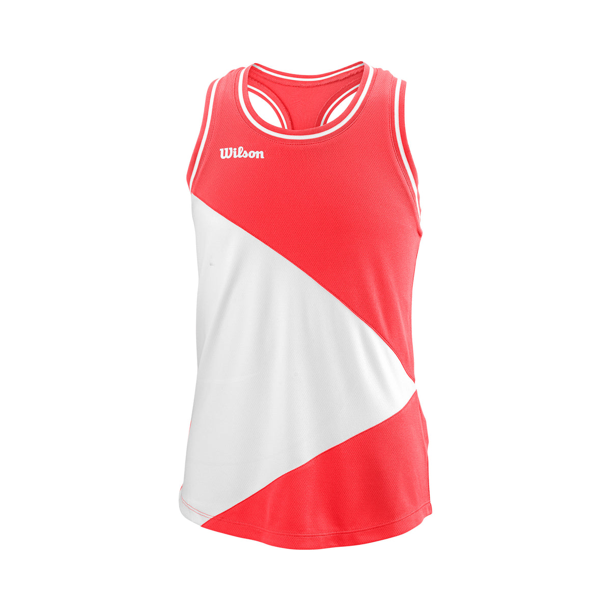 Wilson Team II Tank top Dziewczynki - koral, biały