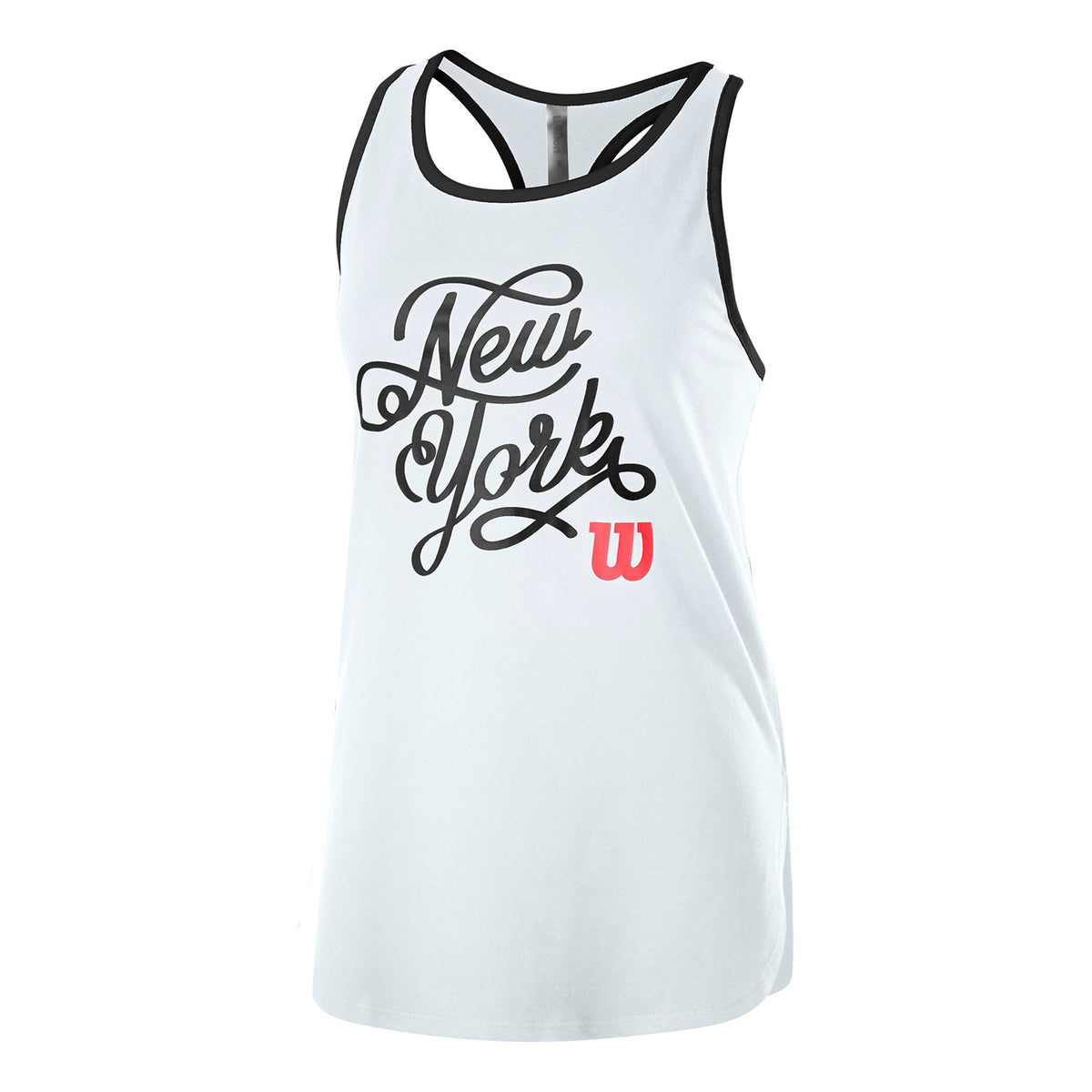 Wilson NYC Calligra Tech Tank top Kobiety - biały, czarny