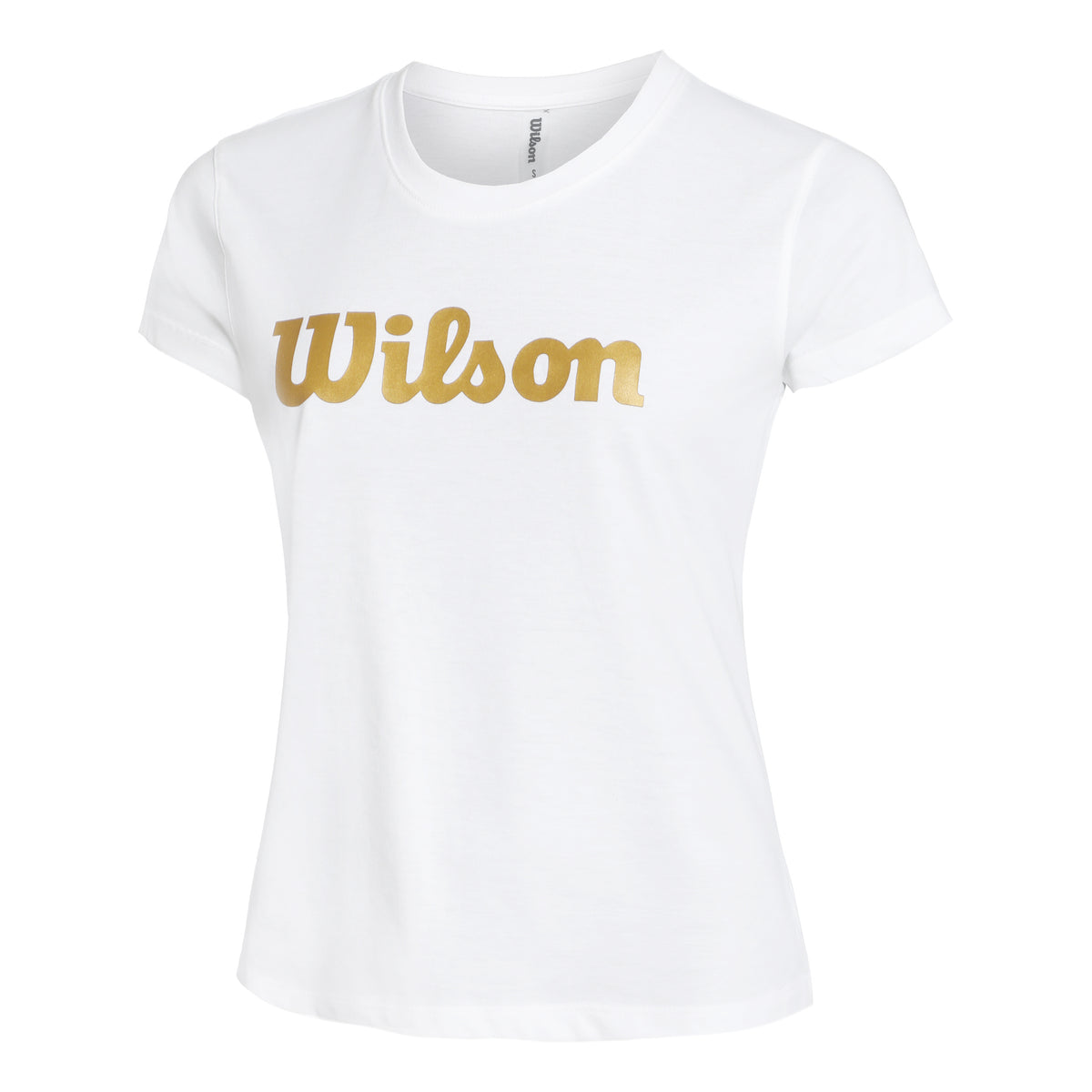 Wilson Script Tech Koszulka Kobiety - biały, złoto