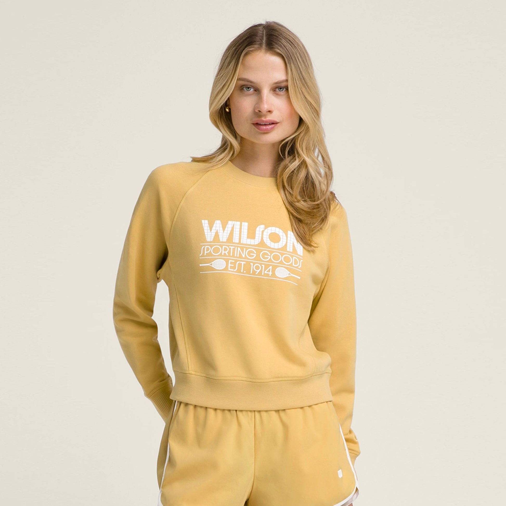 Wilson Sideline Crew Bluza Kobiety-Złoty Żółty