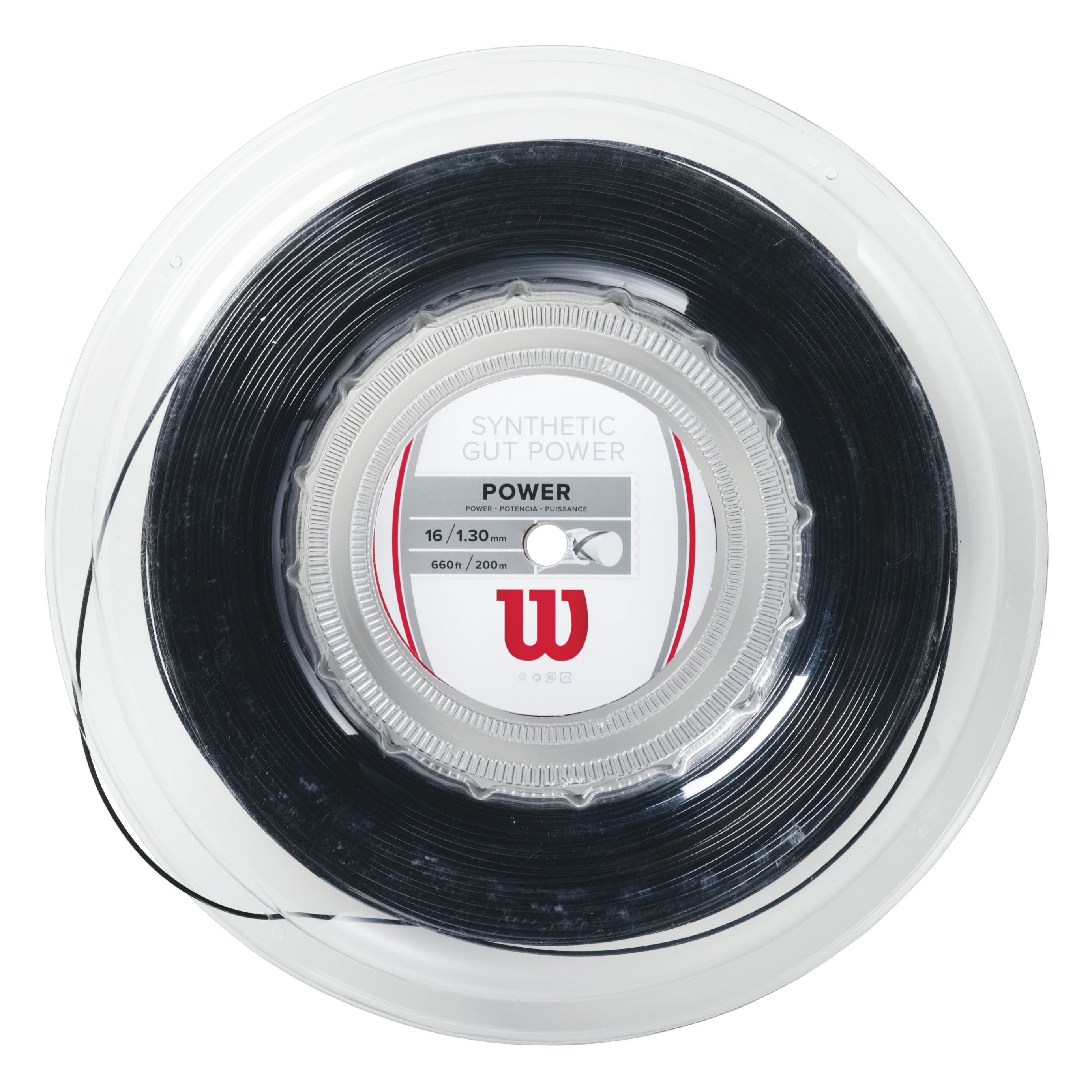 Wilson Synthetic Gut Power  Zestaw naciągów 12,2m - czarny