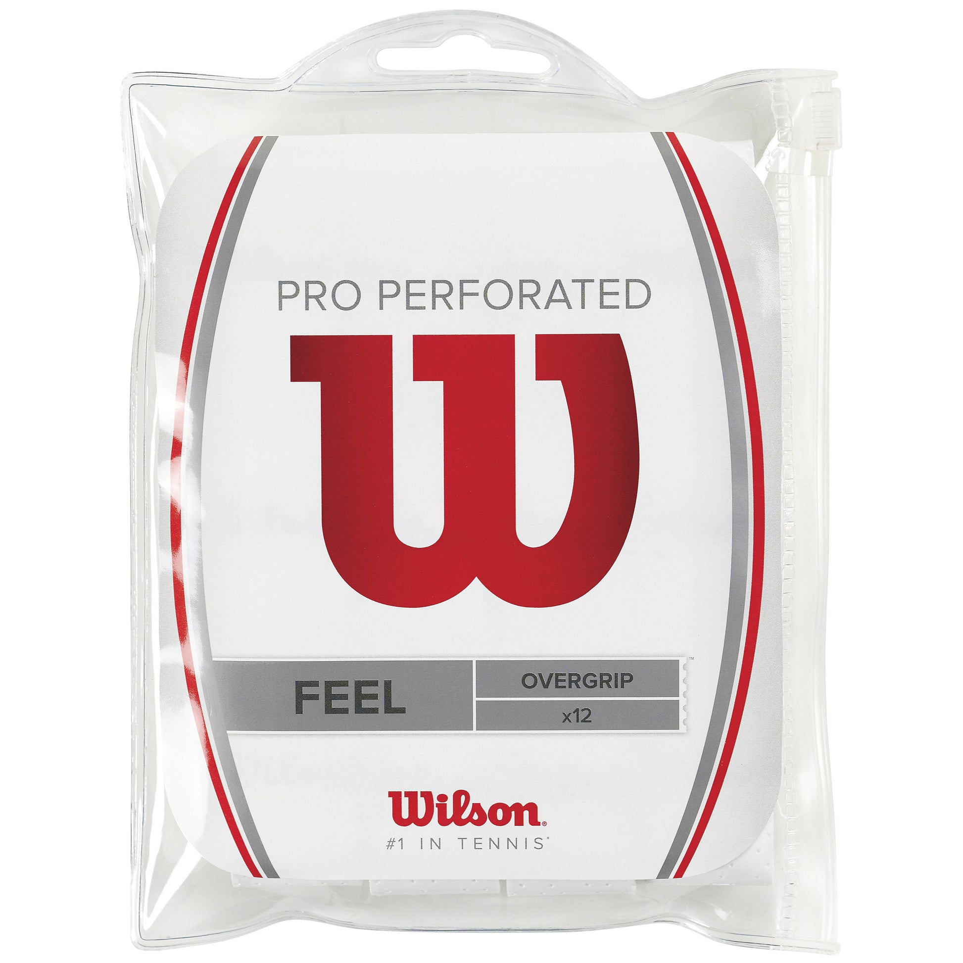 Wilson Pro Overgrip Perforated Opakowanie 12 Szt.-Biały