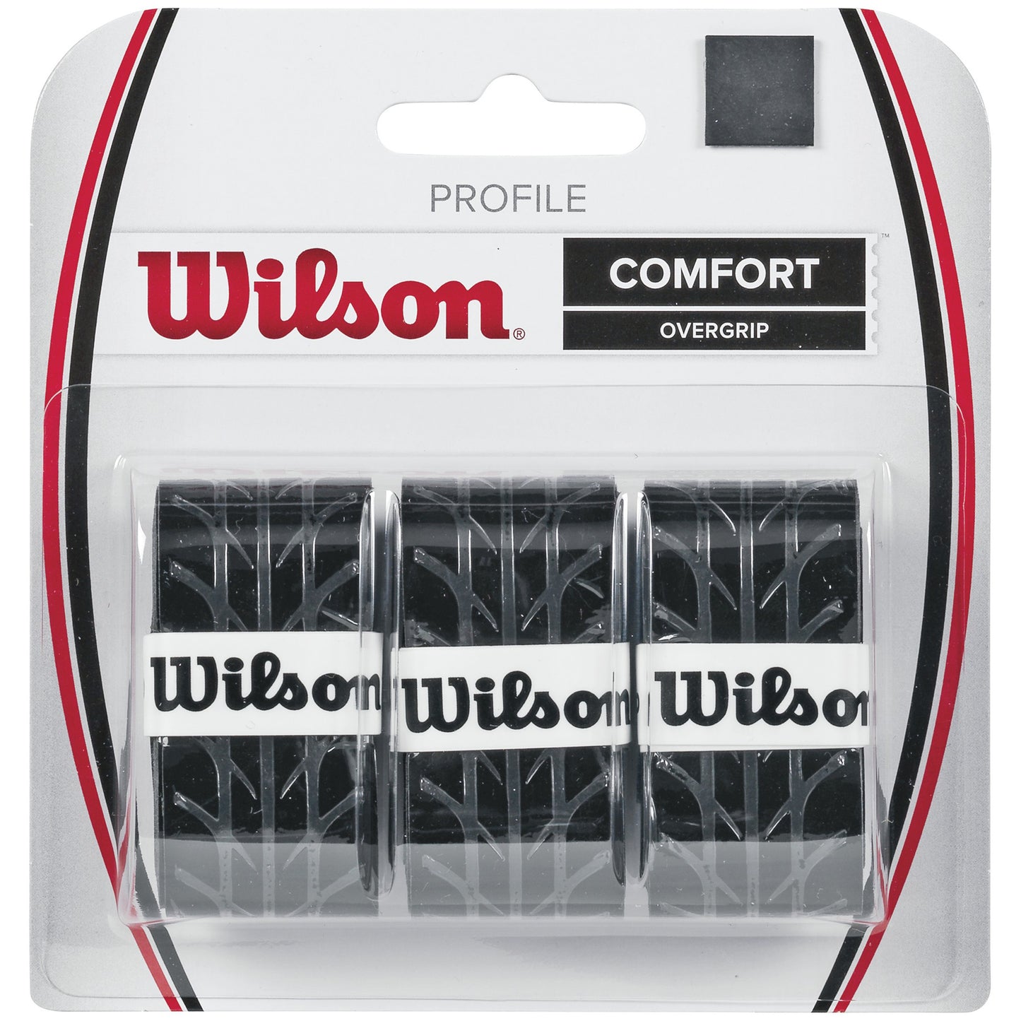 Wilson Profile Overgrip Opakowanie 3 Szt.-Czarny