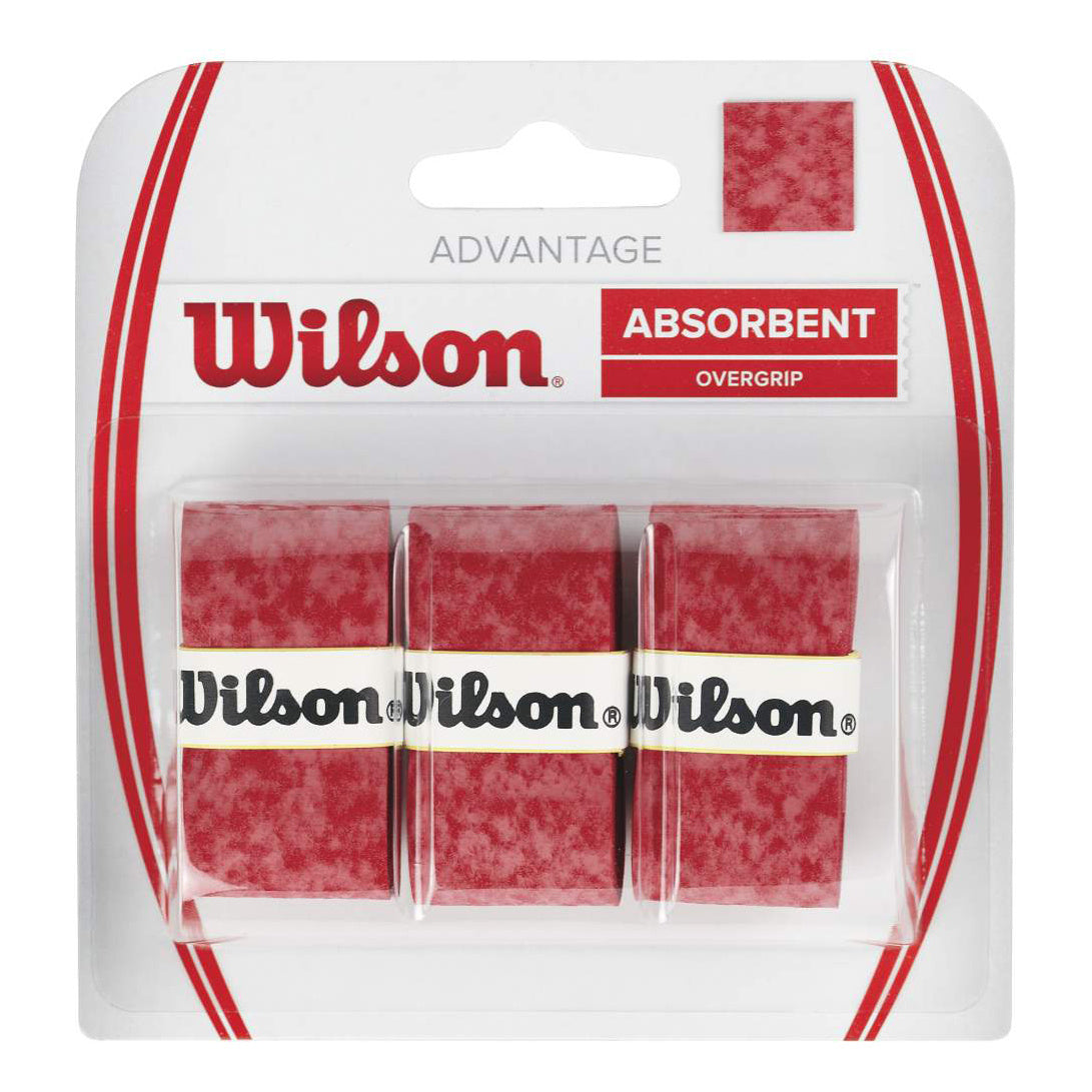 Wilson Advantage Overgrip Opakowanie 3 szt. - czerwony