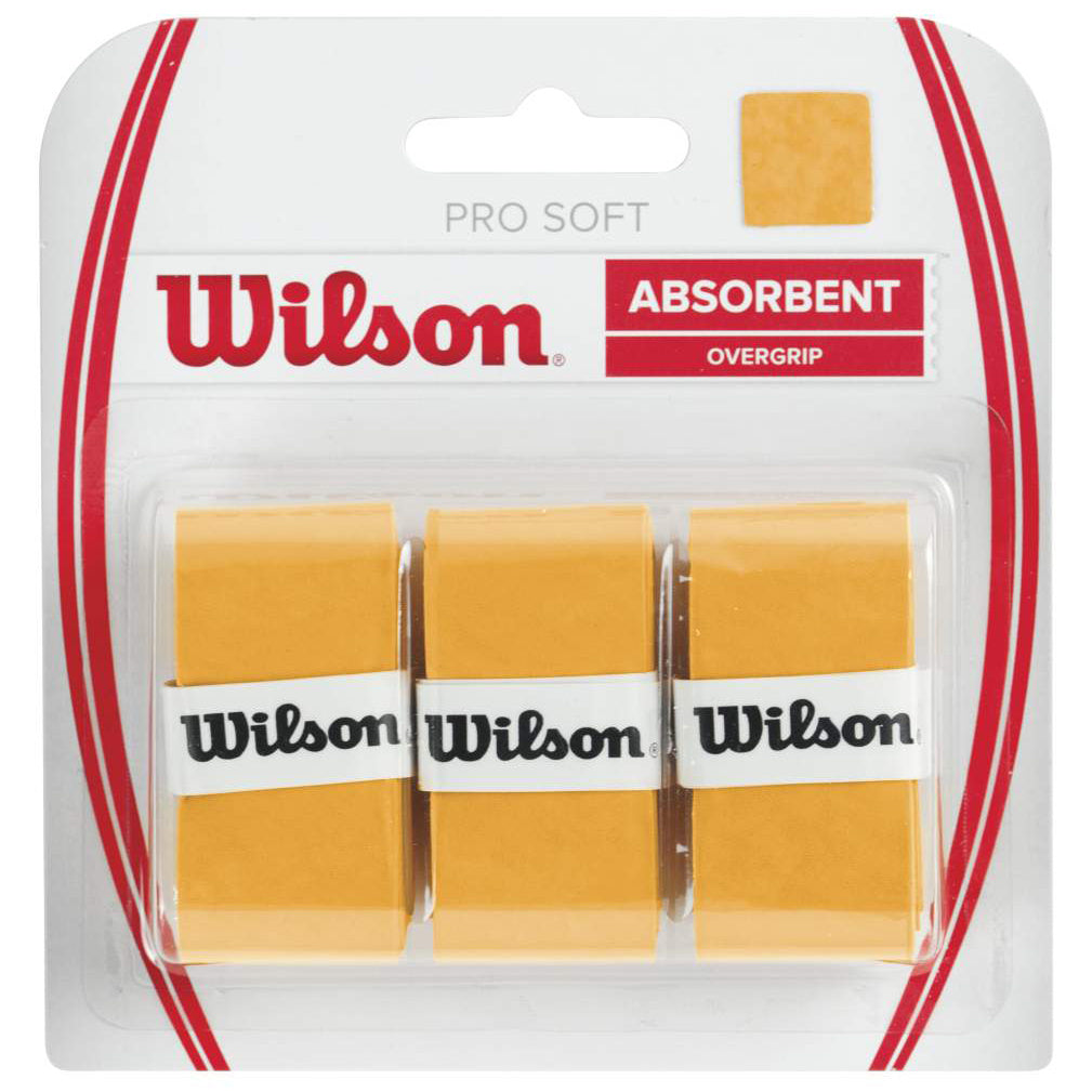 Wilson Soft Overgrip Opakowanie 3 Szt.-Złoto