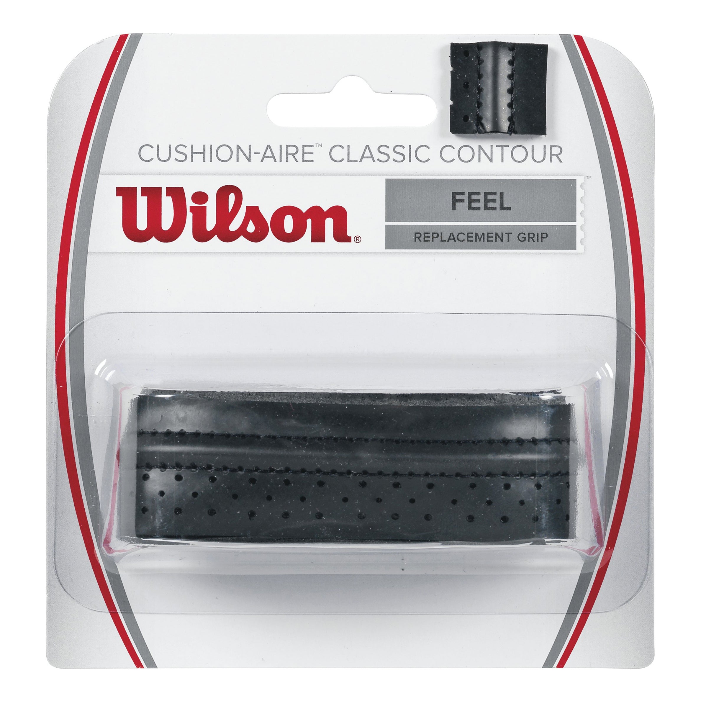 Wilson Tour Cushion-Aire Classic Contour Opakowanie 1 Szt.-Czarny