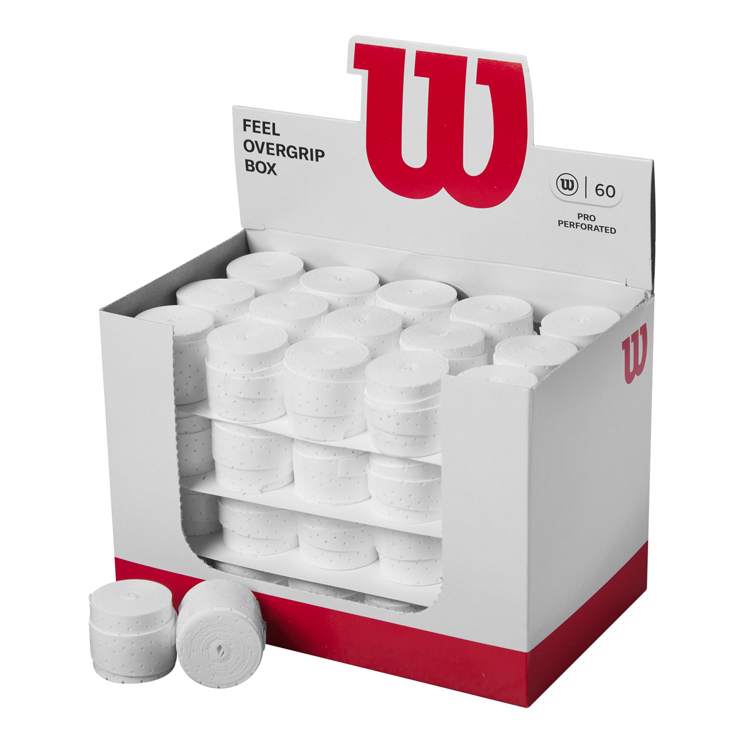 Wilson Pro Overgrip Perforated Opakowanie 60 szt. - biały