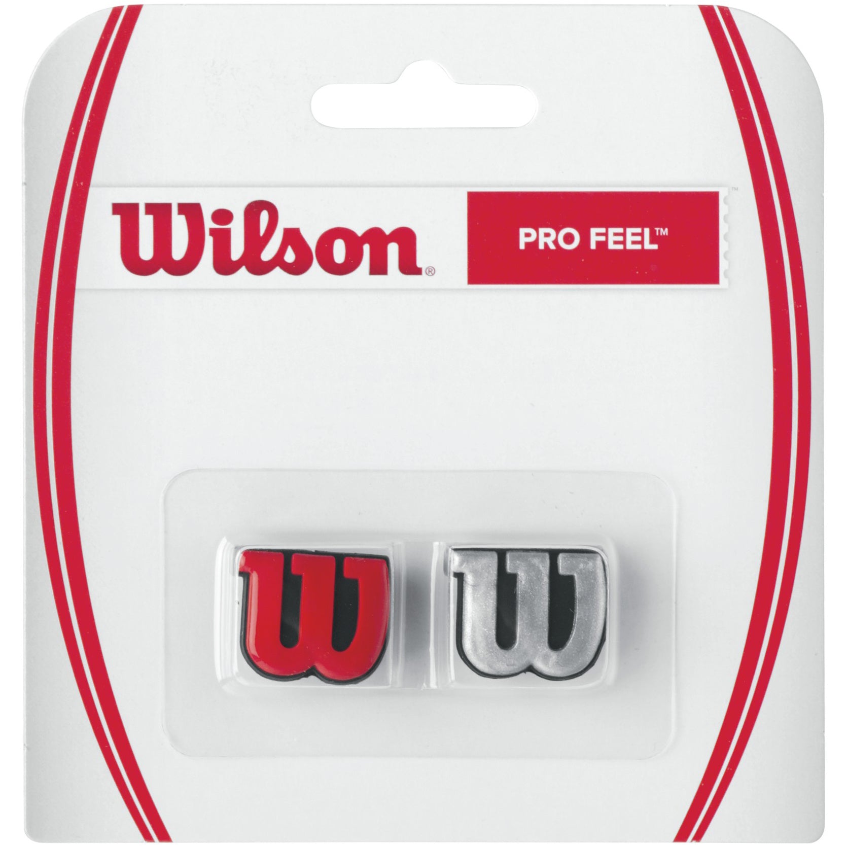 Wilson Pro Feel Amortyzatory Opakowanie 2 szt.-srebrny,czerwony