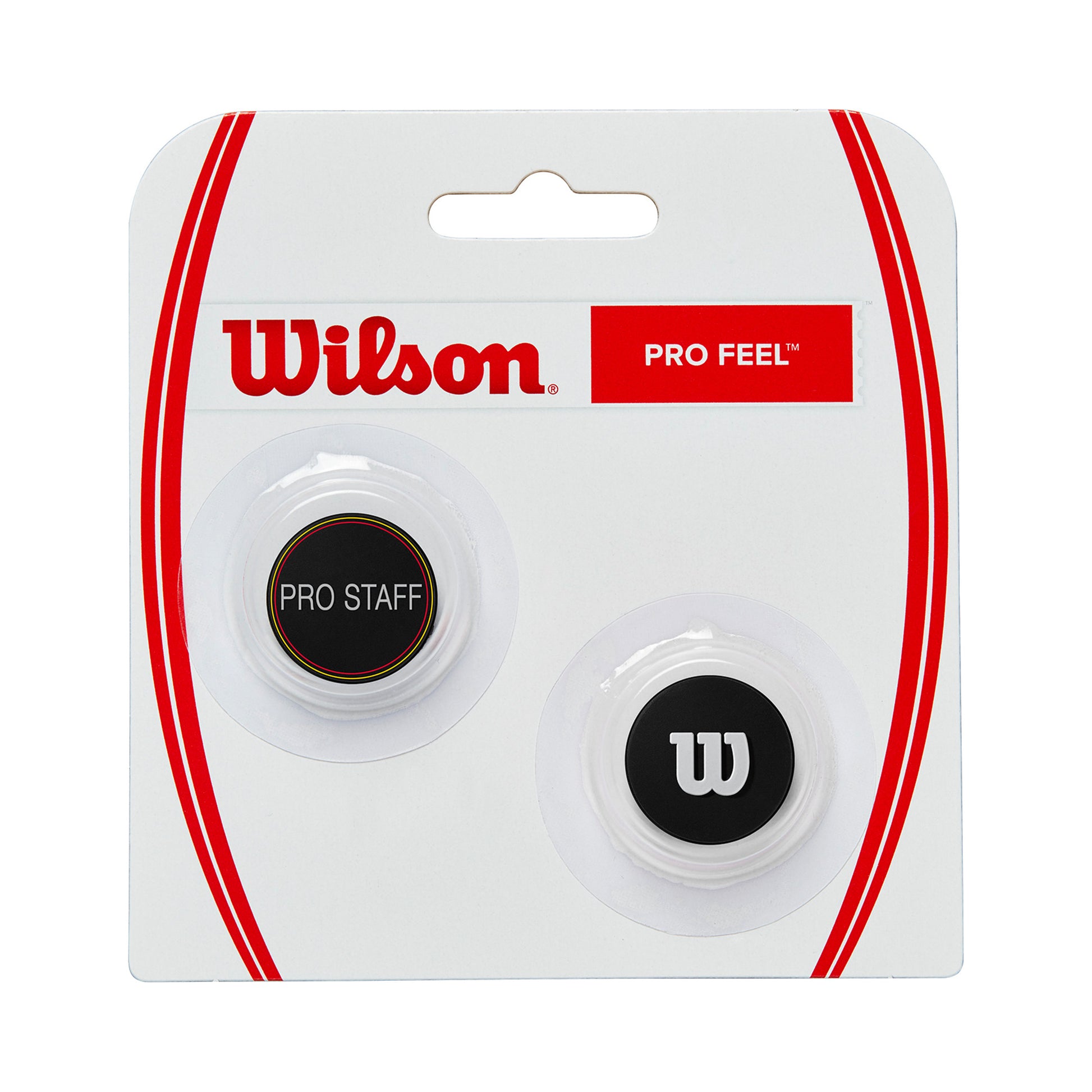 Wilson Pro Staff Pro Feel Pro Staff Amortyzatory Opakowanie 2 szt.-czarny,srebrny