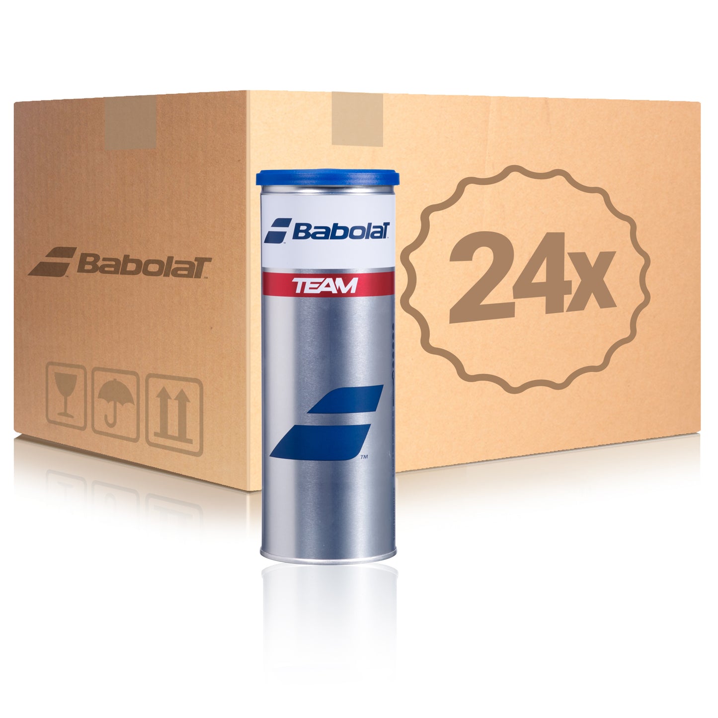 Babolat 24x puszka 3 szt. Team W KARTONIE