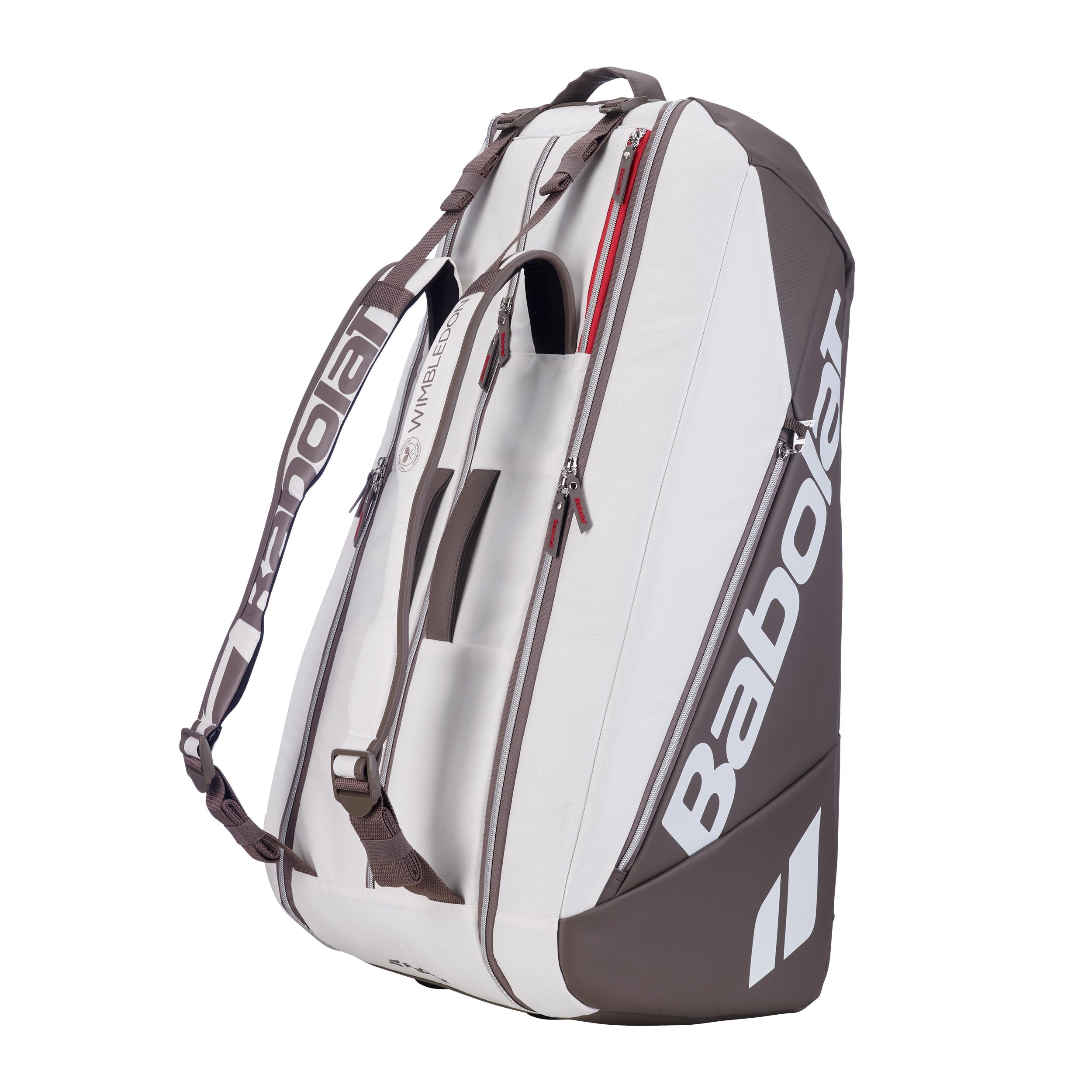 Babolat Pure Drive RH 9 Wimbledon Torba na rakiete 9s - biały
