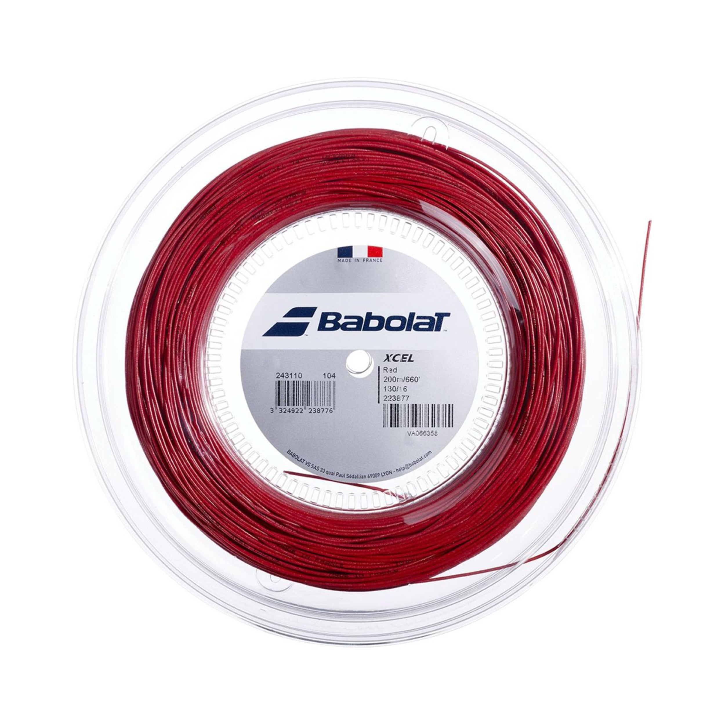 Babolat Xcel Szpula Do Naciągów 200m-Czerwony