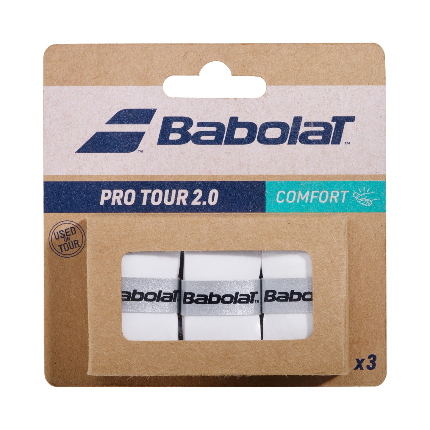 Babolat Pro Tour 2.0 X3 Opakowanie 3 Szt.-Biały