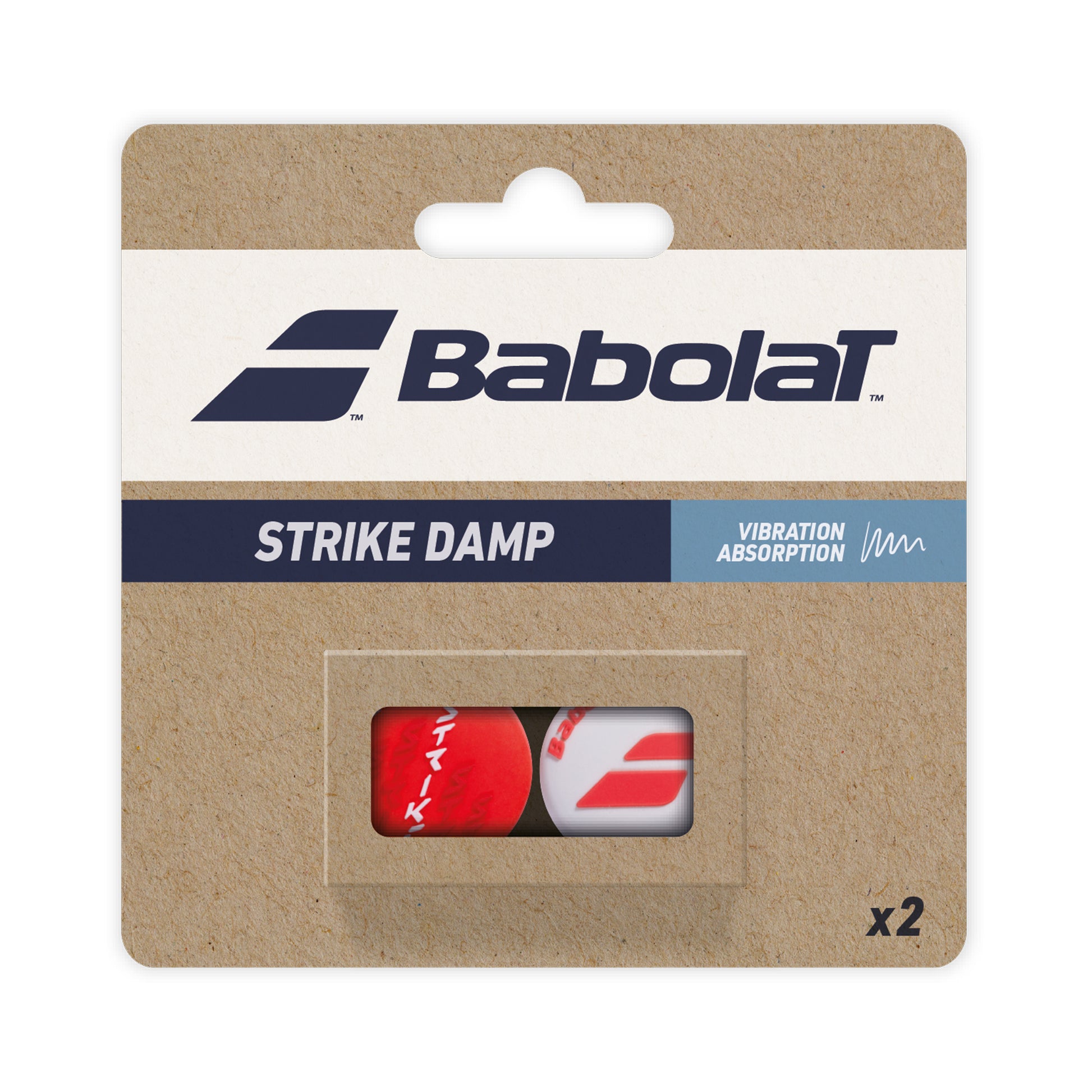 Babolat Strike Damp Amortyzatory Opakowanie 2 szt.-biały