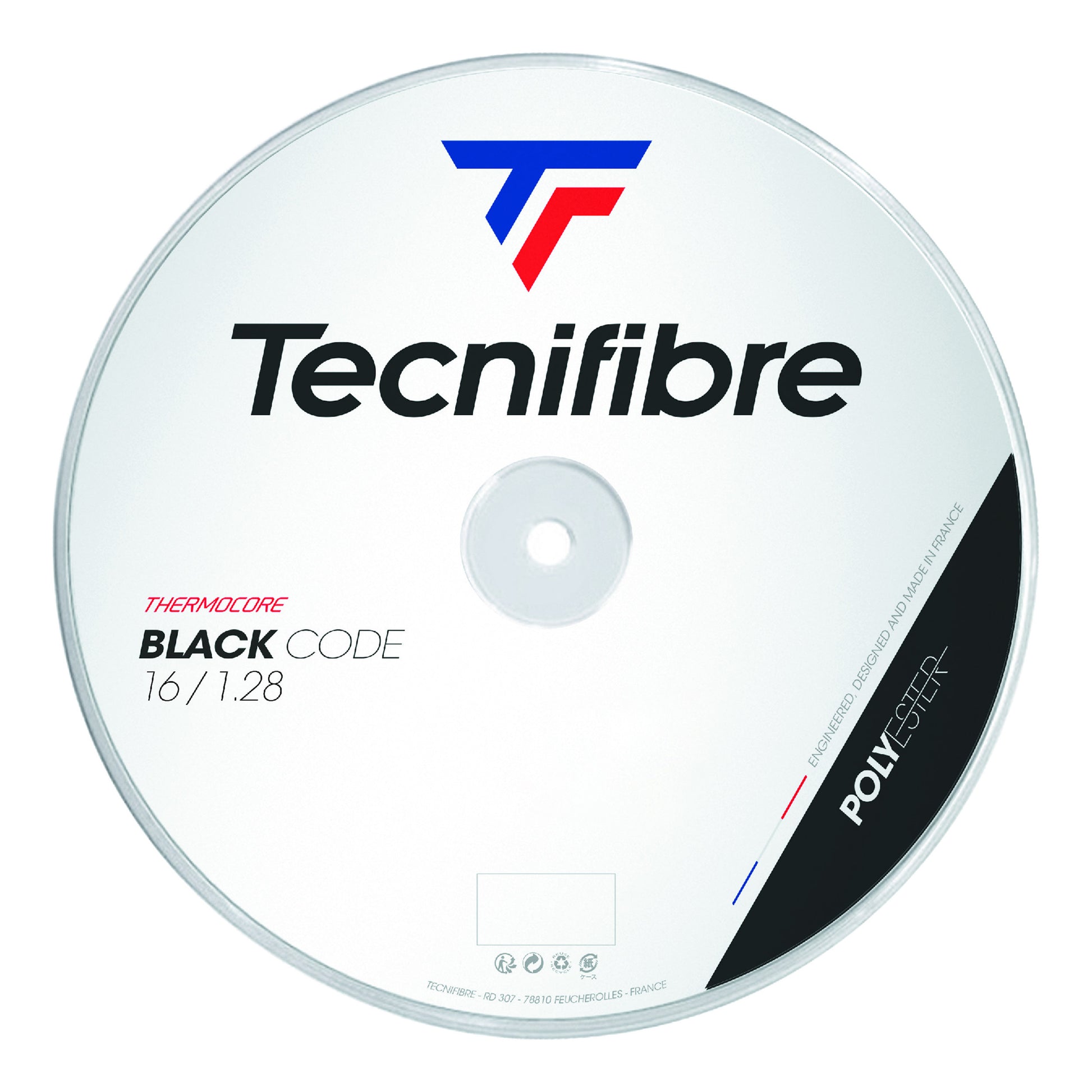Tecnifibre Black Code Fire 200m Szpula Do Naciągów-Pomarańczowy,Czerwony