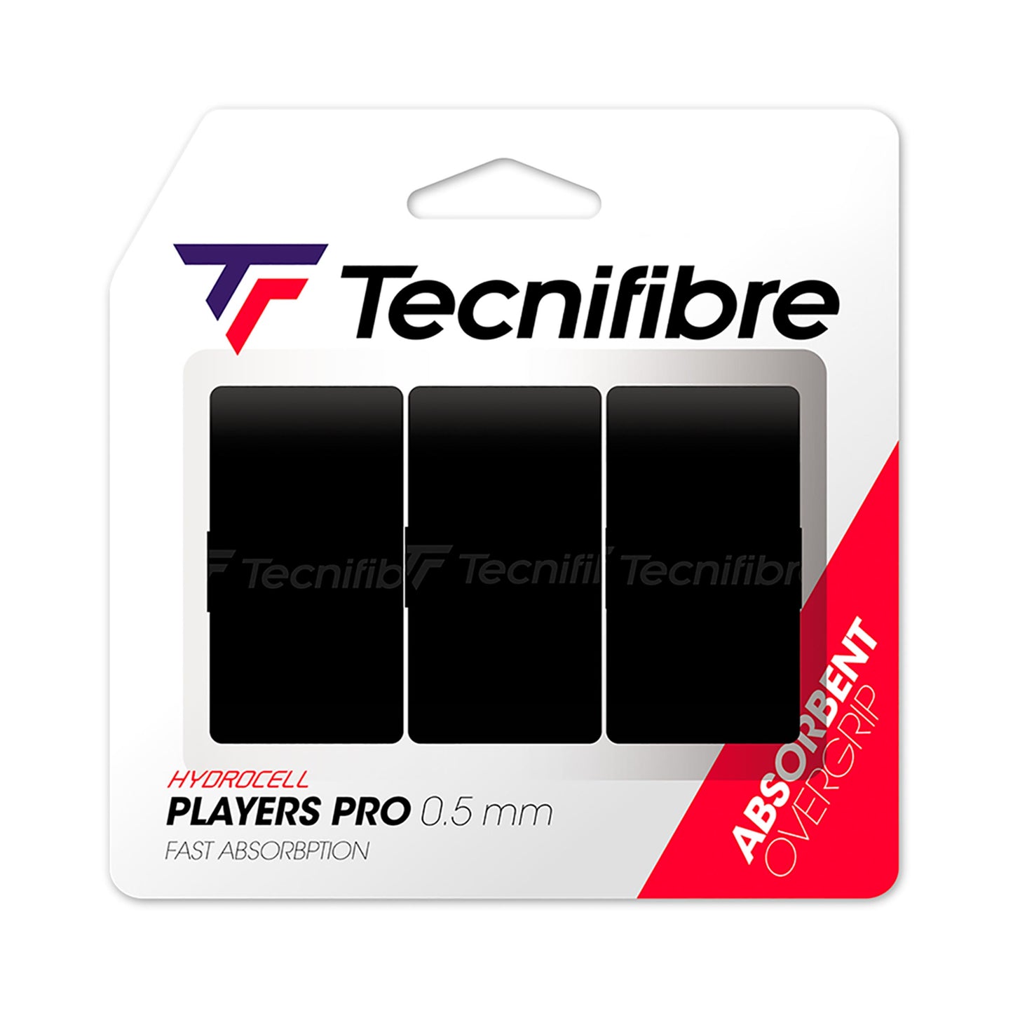 Tecnifibre Players Pro 3er Opakowanie 3 szt. - czarny