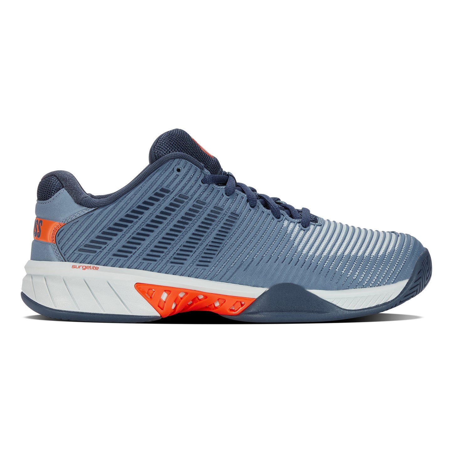 K-Swiss Hypercourt Express 2 buty do tenisa allcourt Mężczyźni - niebiesko-szary, pomarańczowy