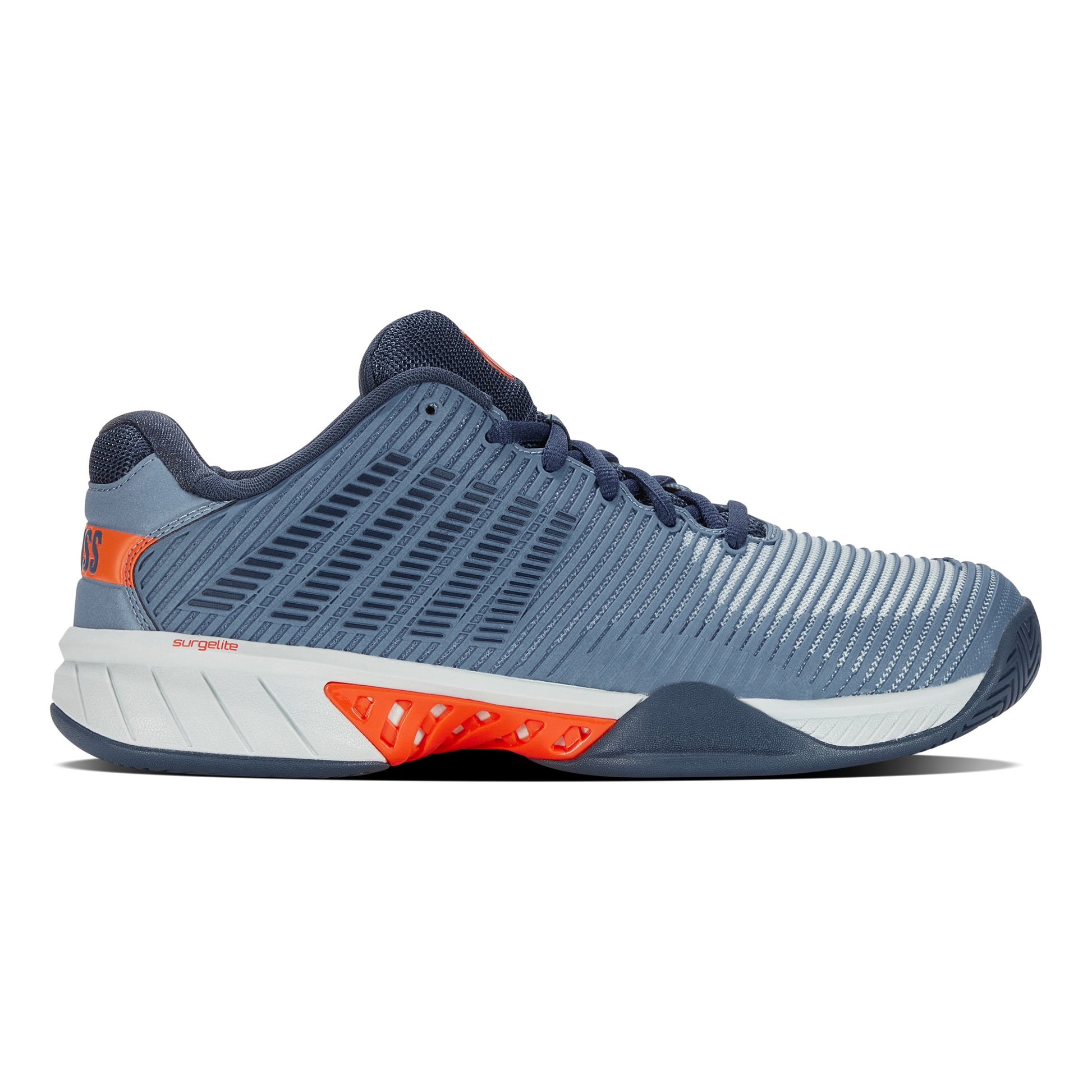 K-Swiss Hypercourt Express 2 buty do tenisa allcourt Mężczyźni - niebiesko-szary, pomarańczowy