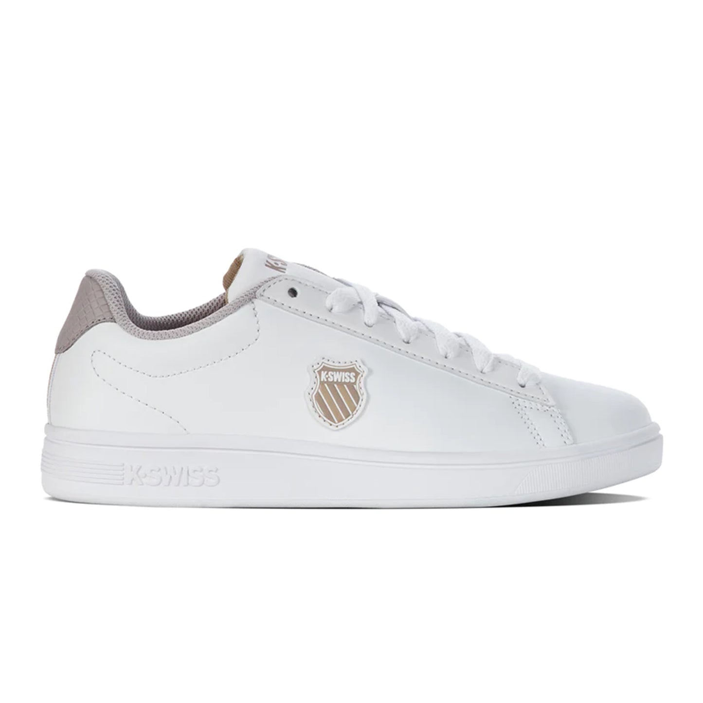 K-Swiss Court Shield Sneakersy Kobiety-Biały,Beż