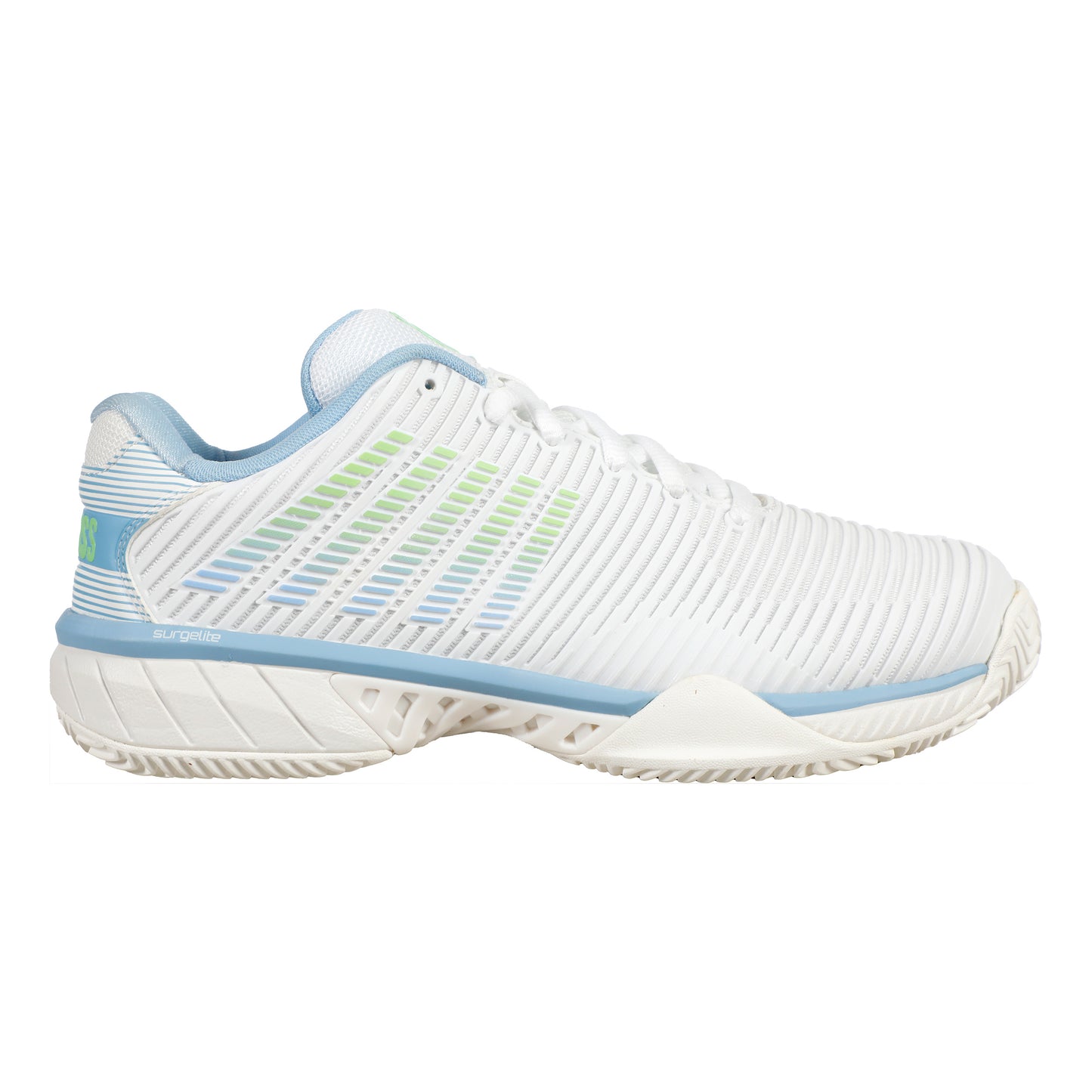 K-Swiss Hypercourt Express 2 Buty Do Tenisa Ziemnego Kobiety-Biały,Jasnoniebieski