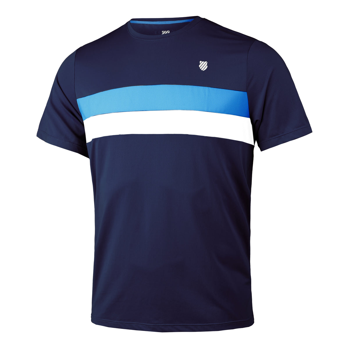 K-Swiss Core Team Stripe Crew Koszulka Mężczyźni - ciemnoniebieski, wielokolorowy