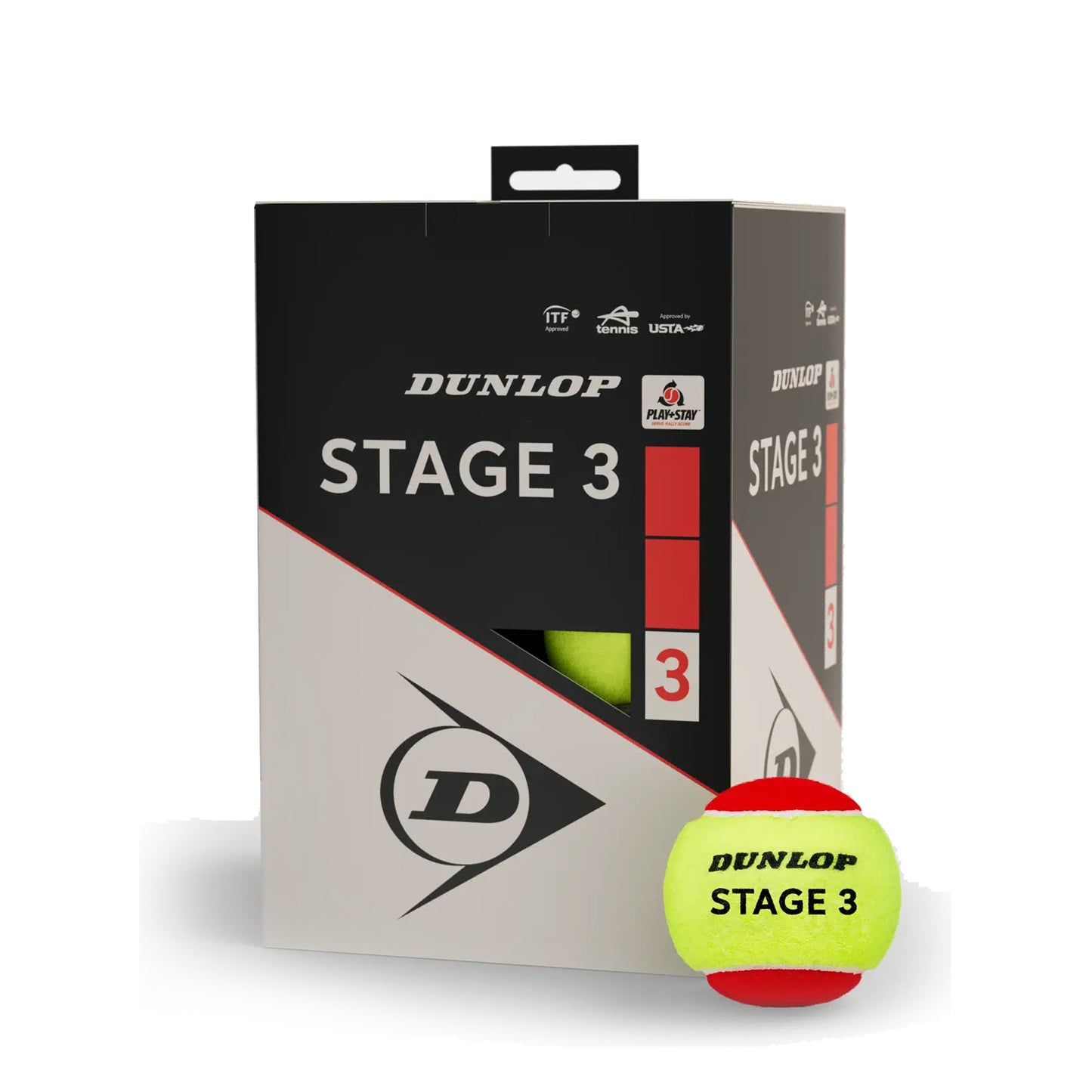 Dunlop Stage 3 Red Opakowanie 12 szt.