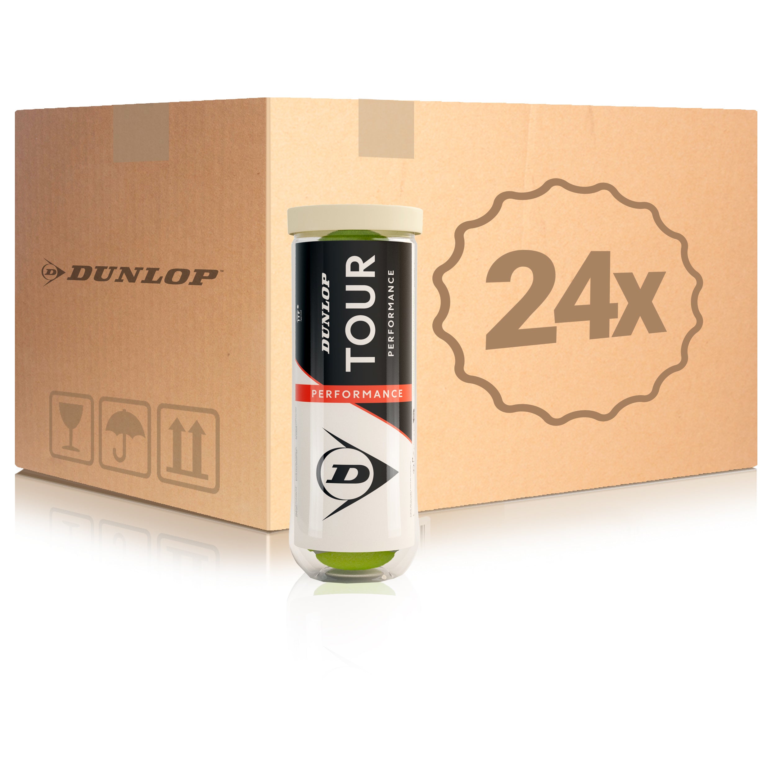 Dunlop 24x puszka 3 szt. Tour Performance