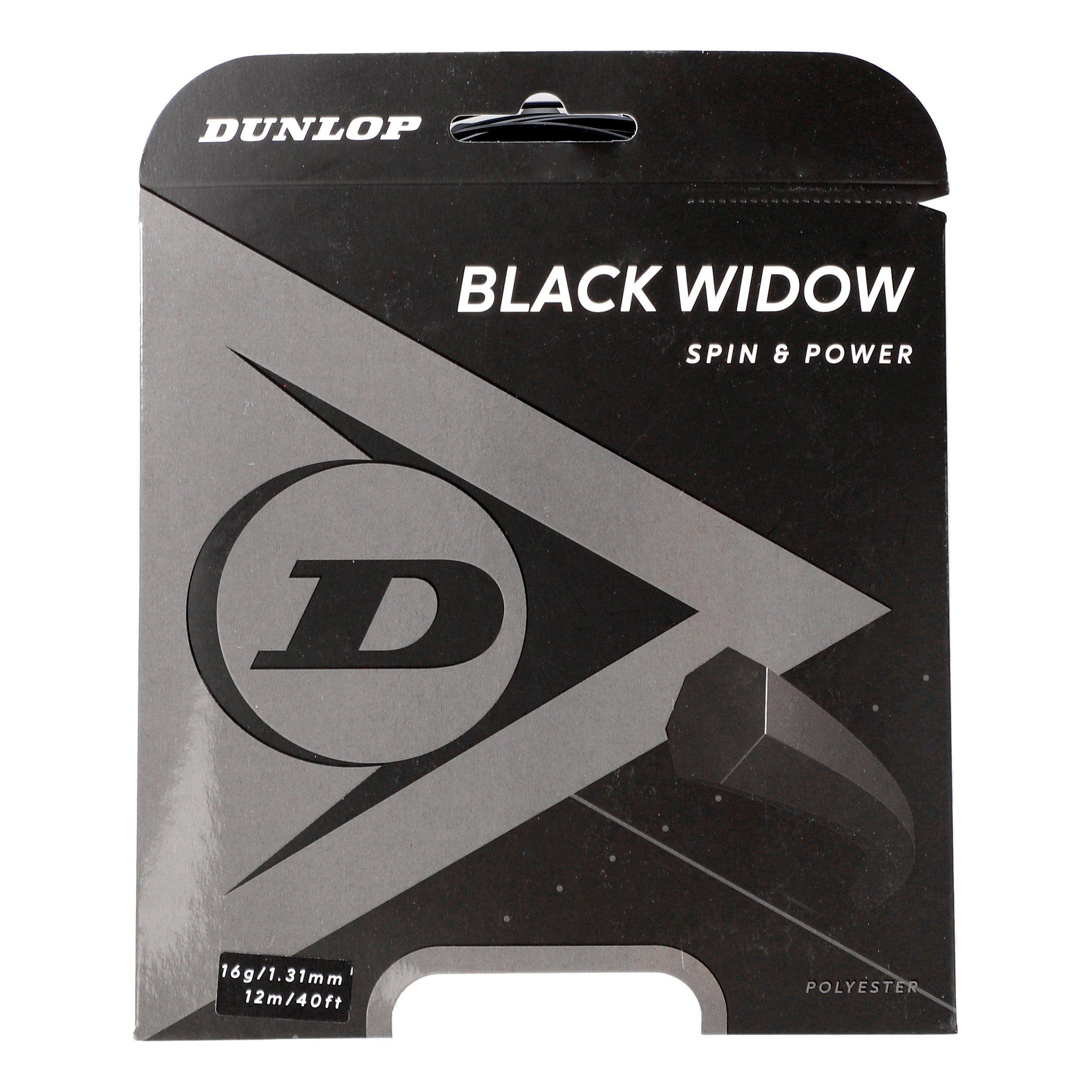 Dunlop Black Widow Zestaw Naciągów 12m-Czarny