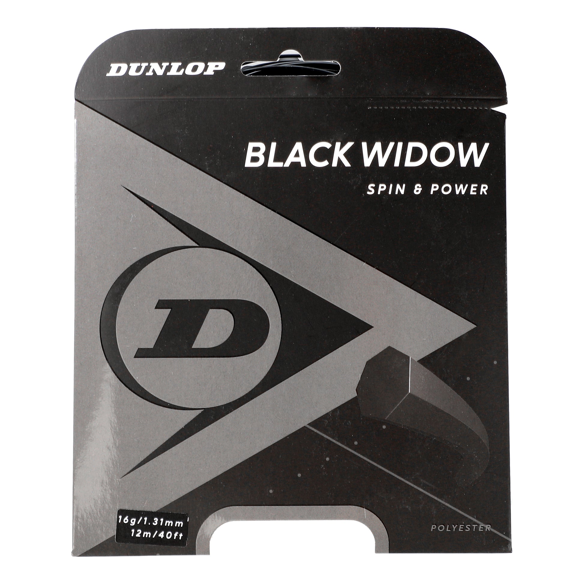 Dunlop Black Widow Zestaw Naciągów 12m-Czarny