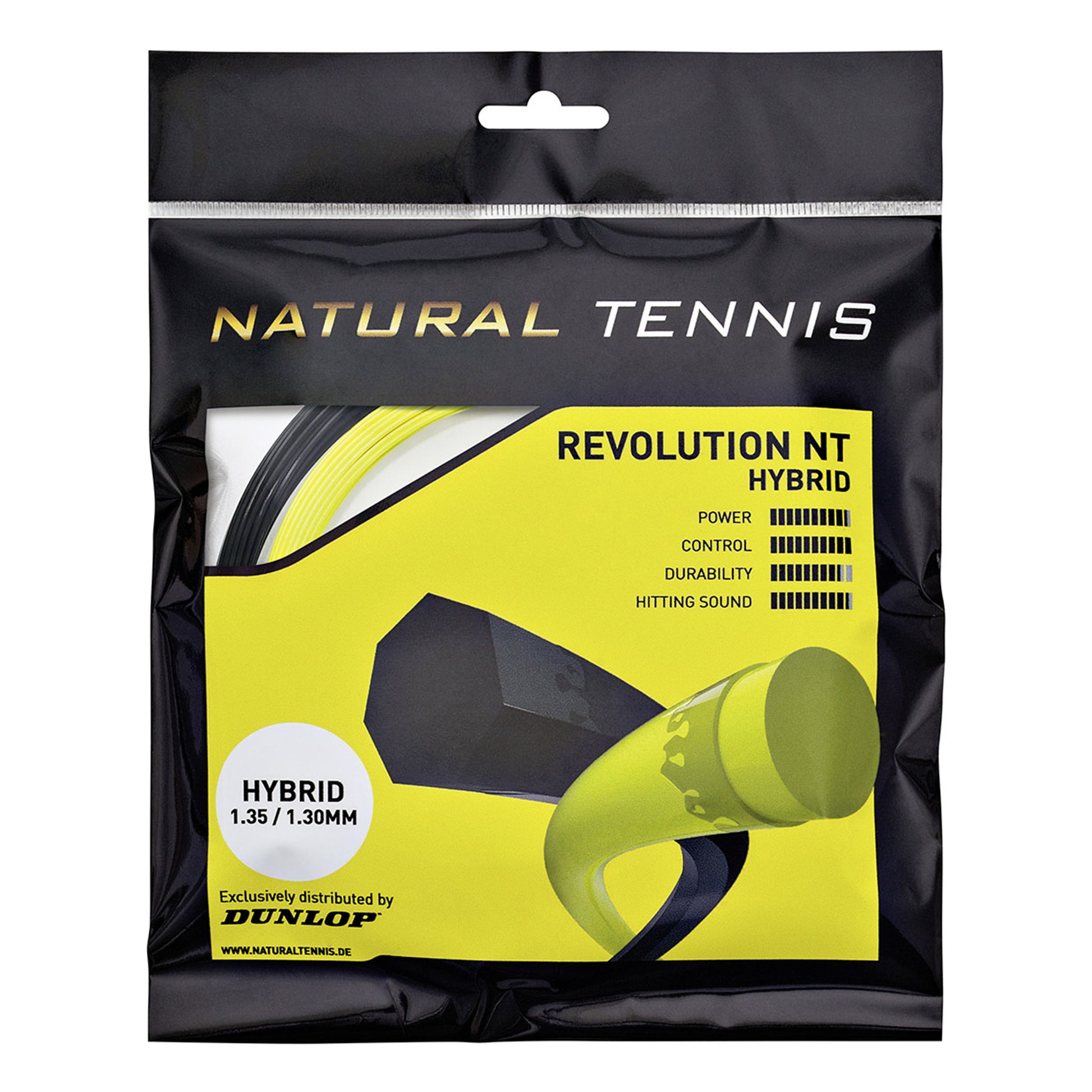 Dunlop Revolution NT Hybrid Set Zestaw naciągów 12m - czarny