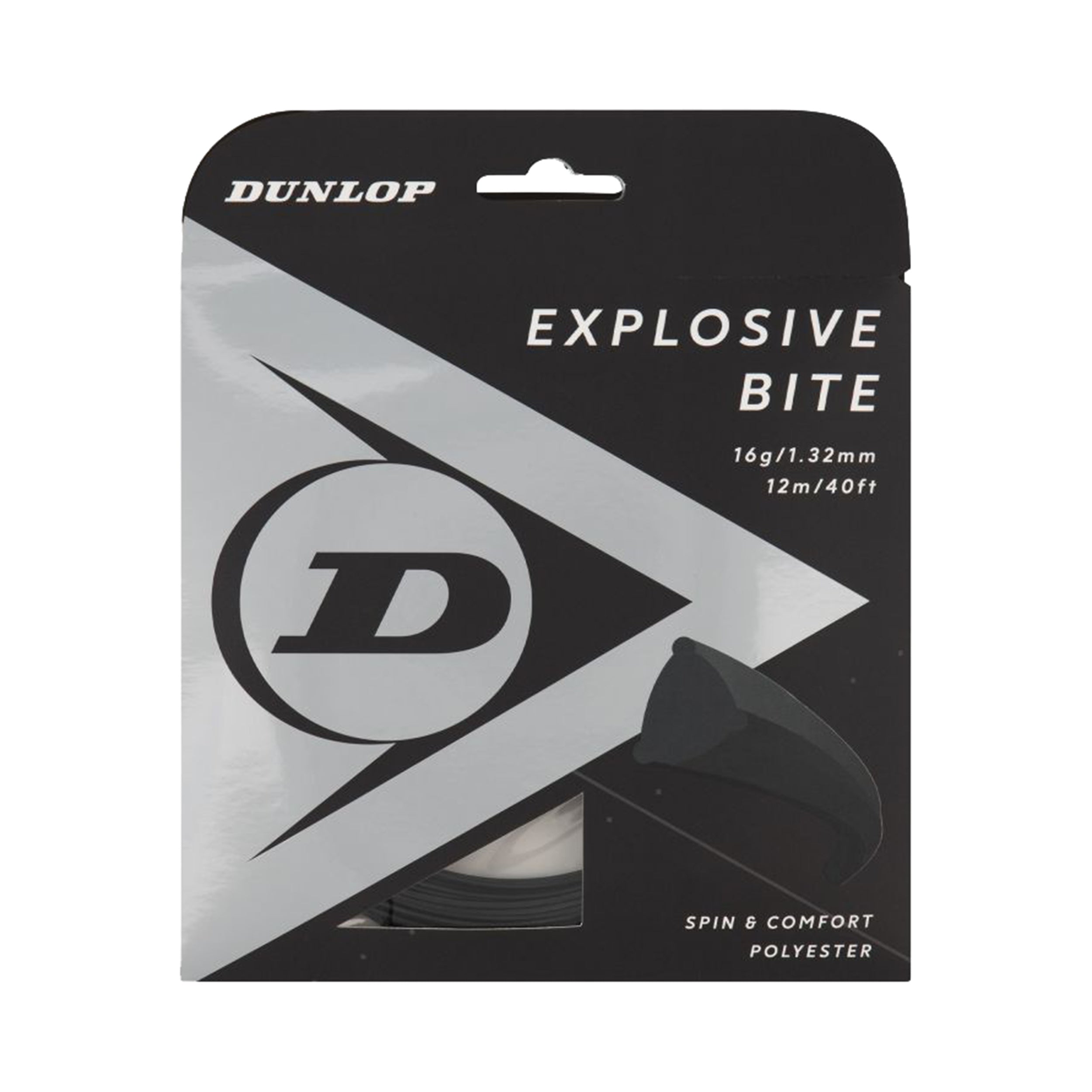 Dunlop Explosive Bite Zestaw naciągów 12m - czarny