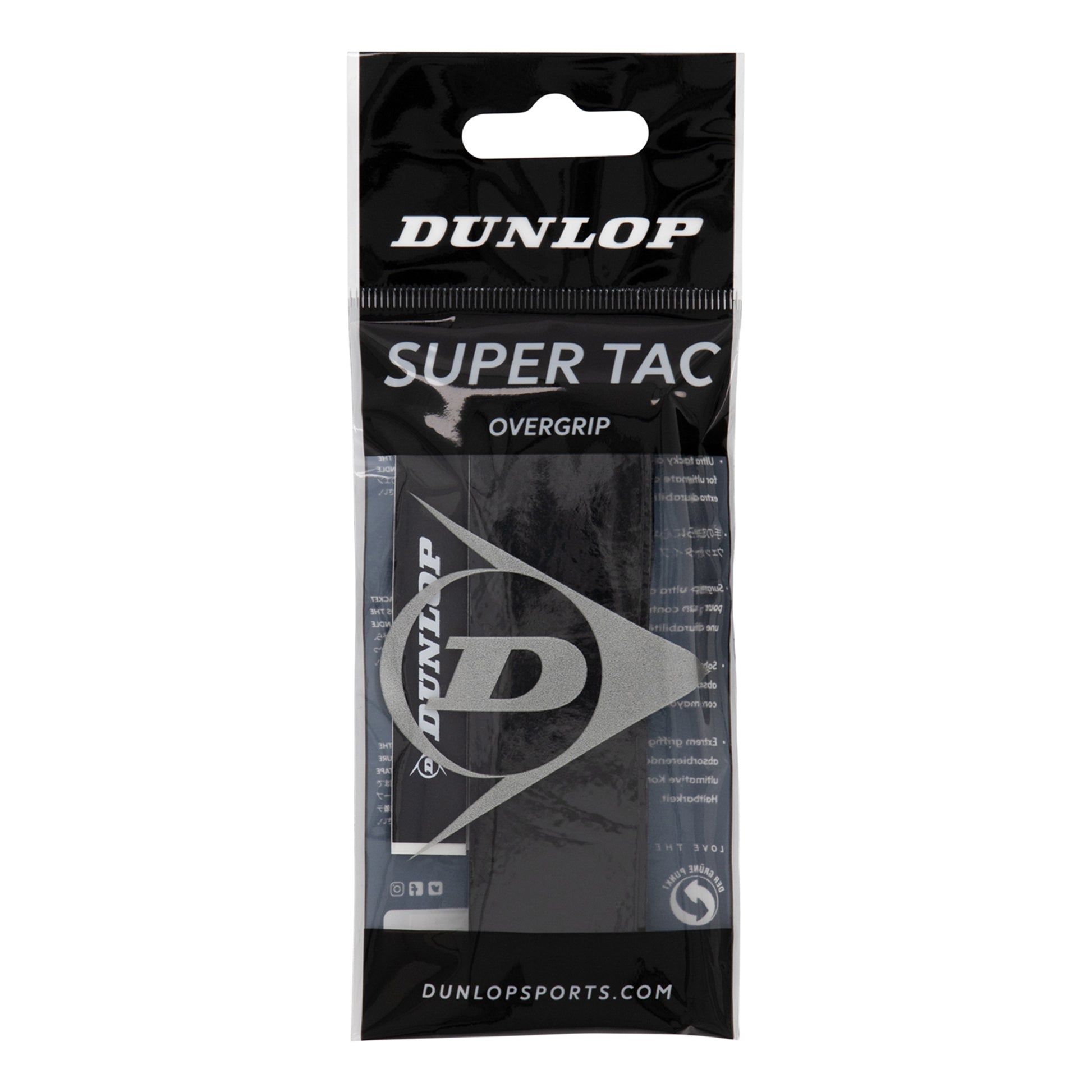 Dunlop Super Tac Opakowanie 1 Szt.-Czarny