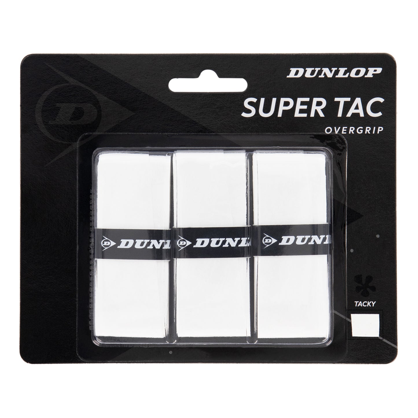 Dunlop Super Tac Opakowanie 3 Szt.-Biały